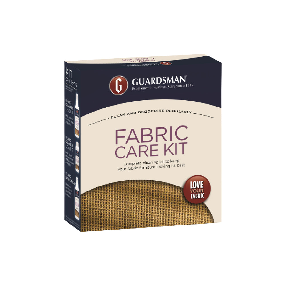 Guardsman fabric care kit with daily cleaner, deep cleaner and deodoriser