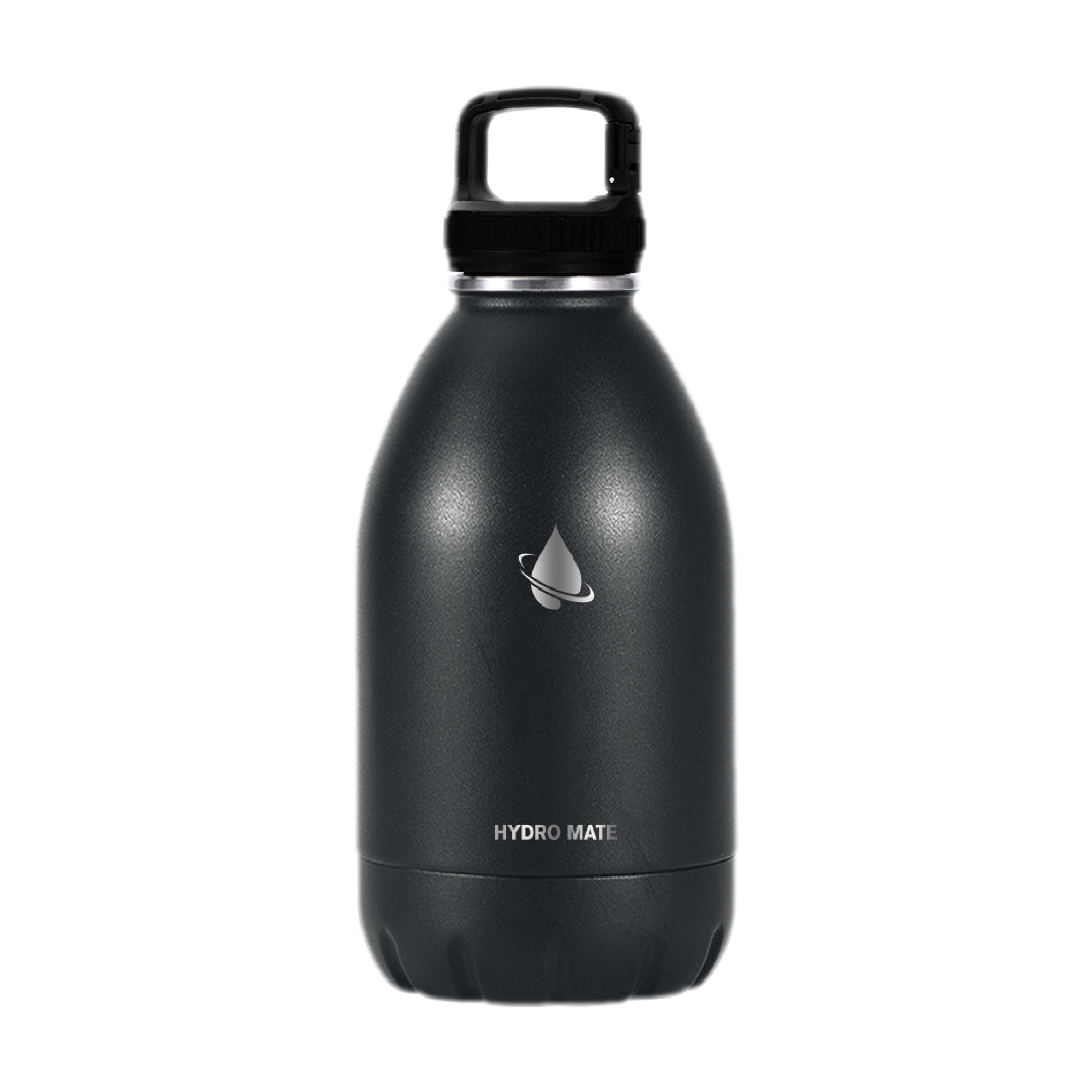 Hydro Mate Extra Large Insulated Stainless Steel Water Bottle Black | Stainless Steel Water Bottles | Brilliant Home Living