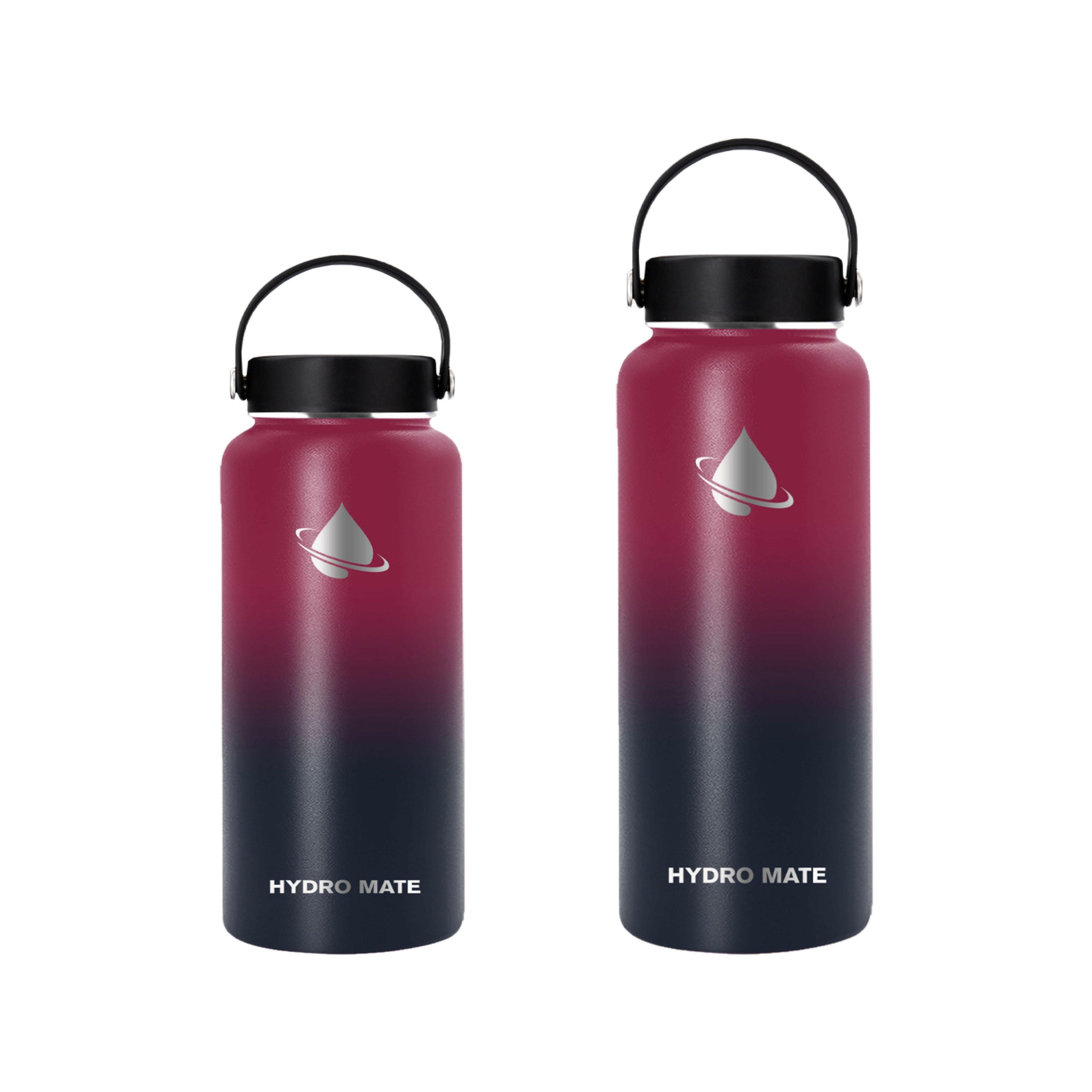Hydro Mate Insulated Stainless Steel Water Bottle Dark Rainbow | Stainless Steel Water Bottles | Brilliant Home Living