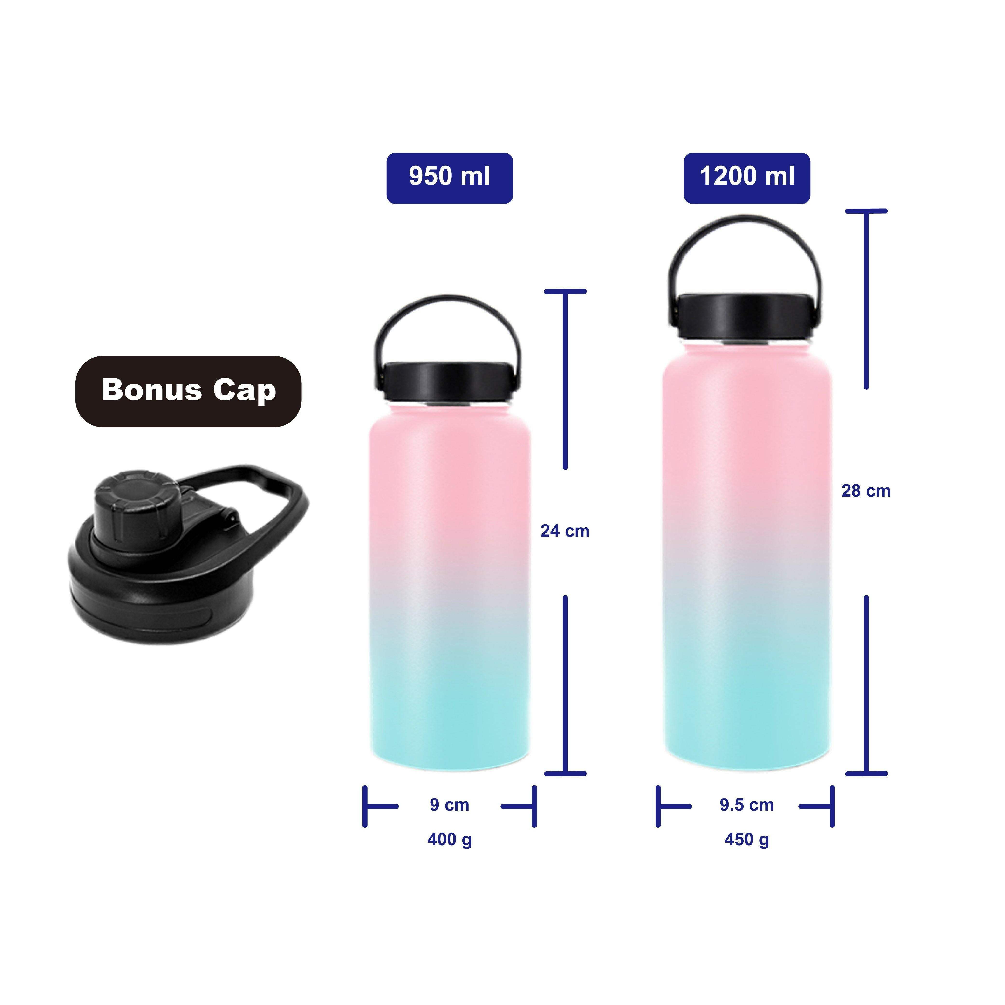 Hydro Mate Insulated Water Bottle Fantasy | Stainless Flask + Bonus Lid | Stainless Steel Water Bottles | Brilliant Home Living