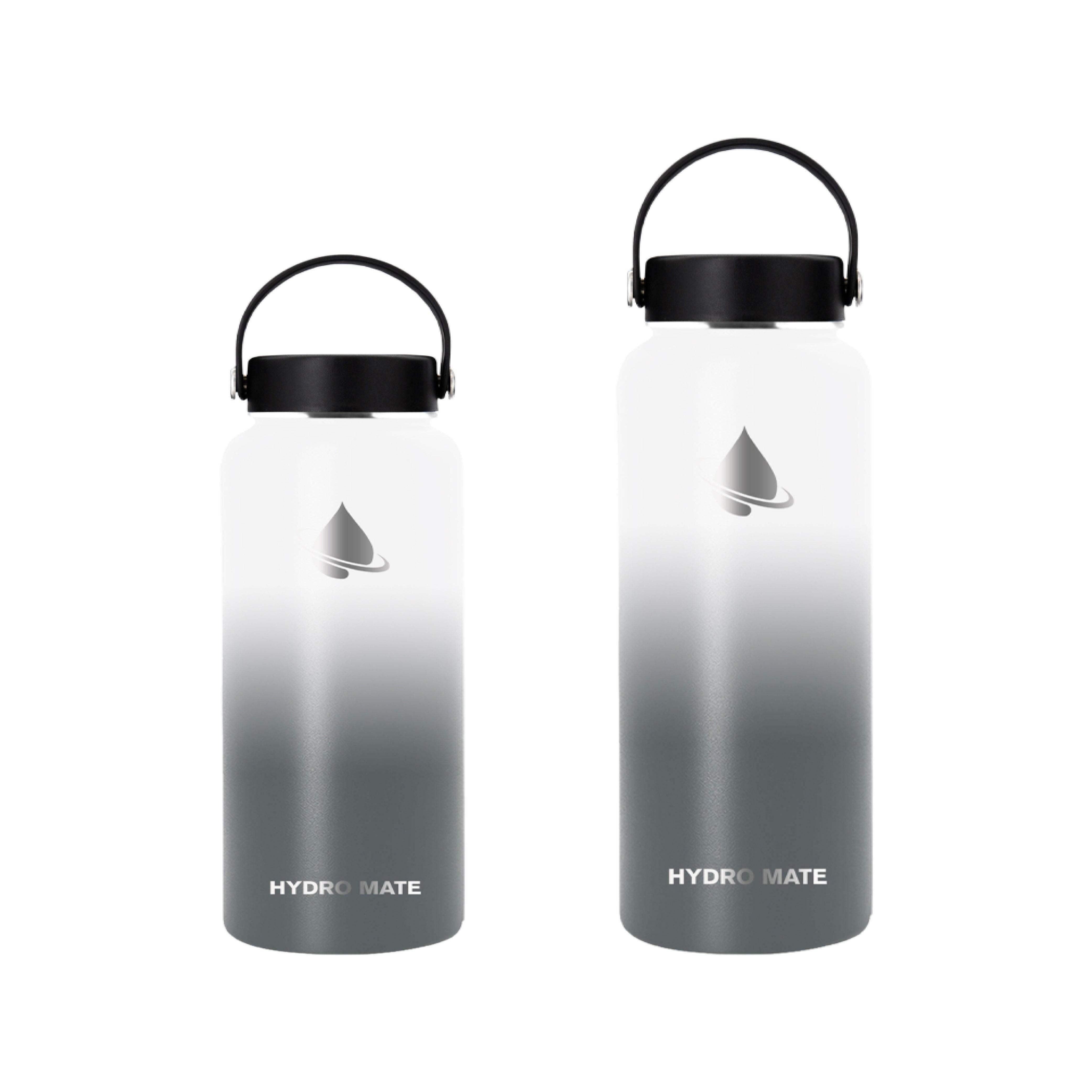Hydro Mate Insulated Water Bottle Moonlight | Stainless Flask + Bonus Lid | Stainless Steel Water Bottles | Brilliant Home Living