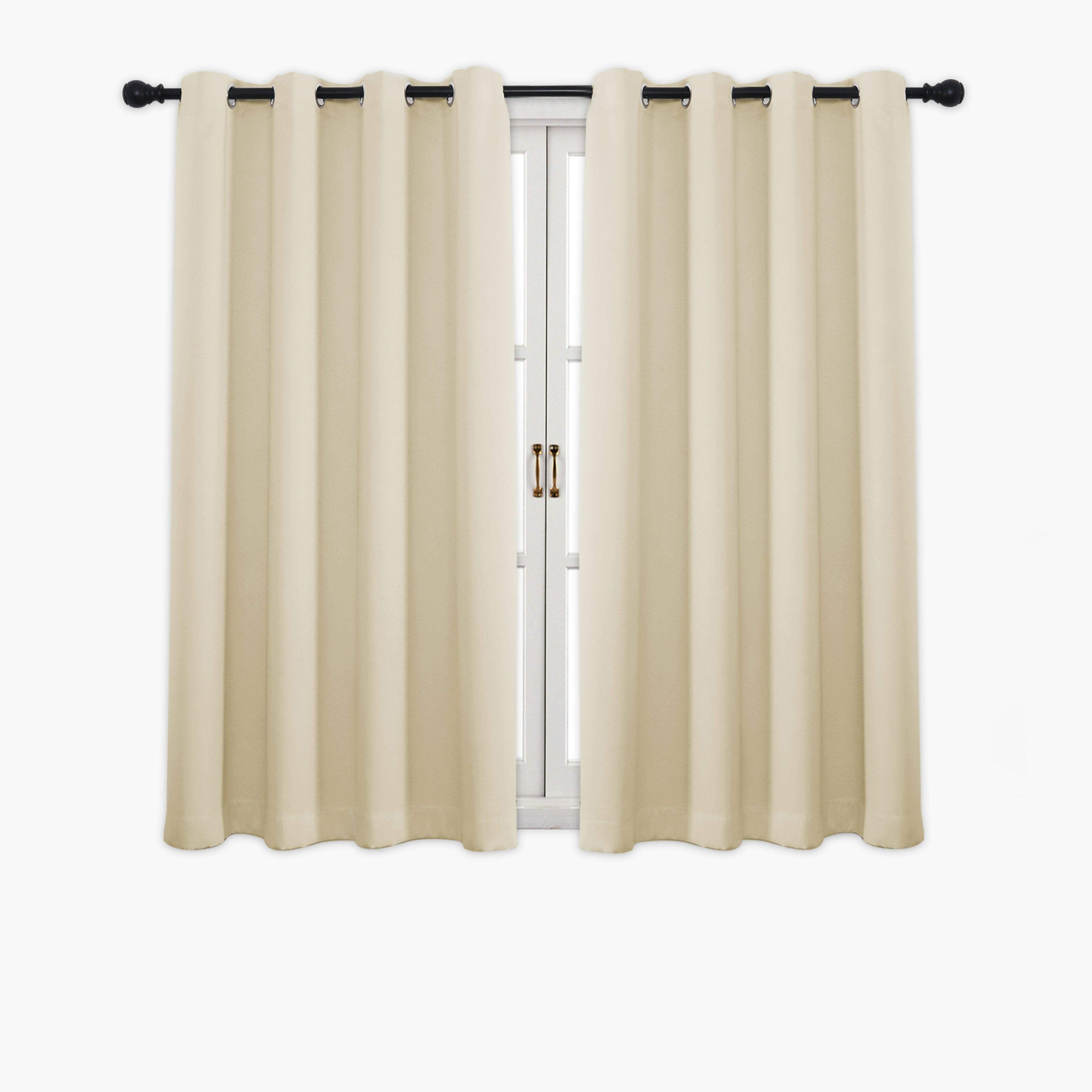 Hyper Cover 3-Layer Blockout Eyelet Curtains Beige | Thermal Blackout | Window Curtains | Brilliant Home Living