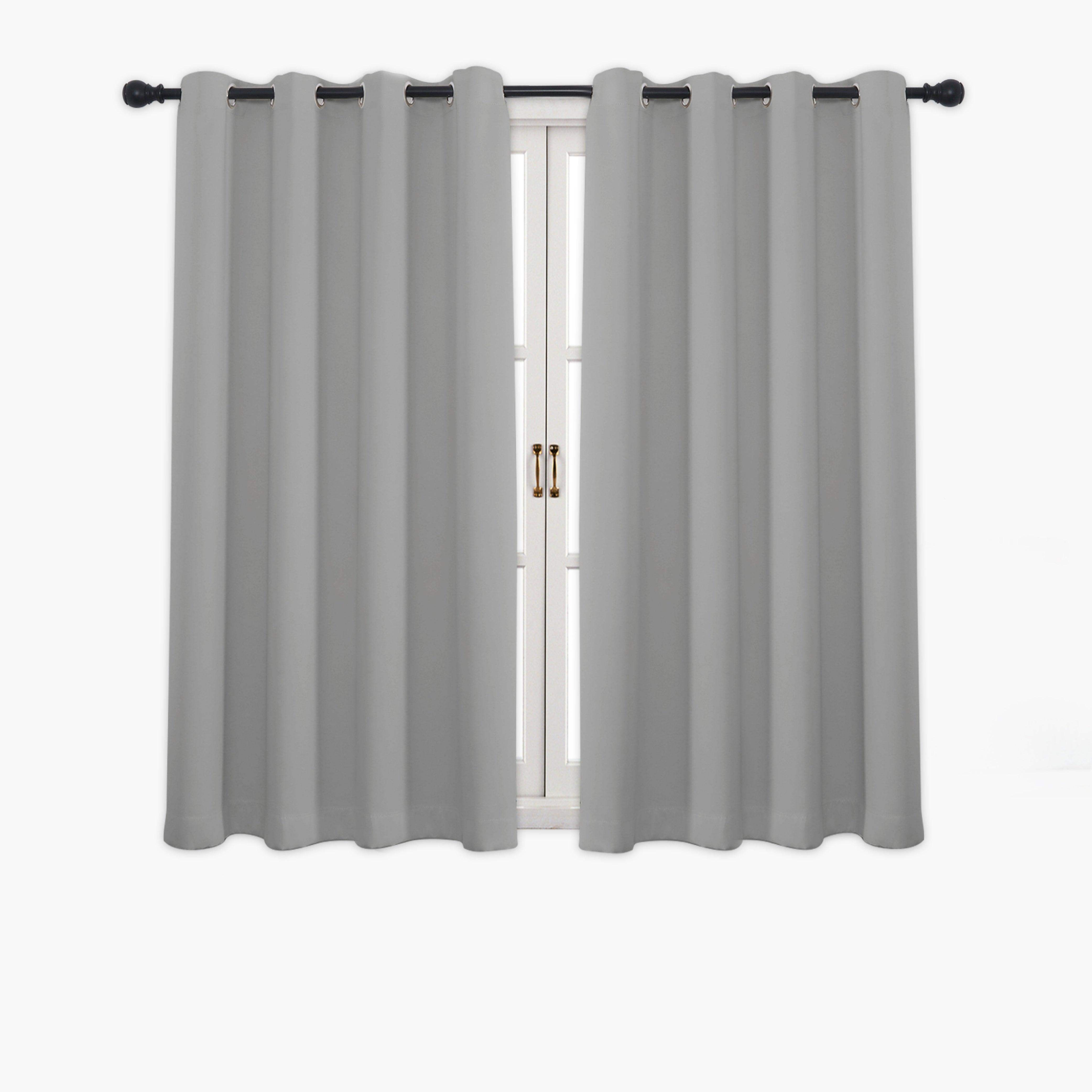 Hyper Cover 3-Layer Blockout Eyelet Curtains Silver Light Grey | Thermal Drapes | Window Curtains | Brilliant Home Living