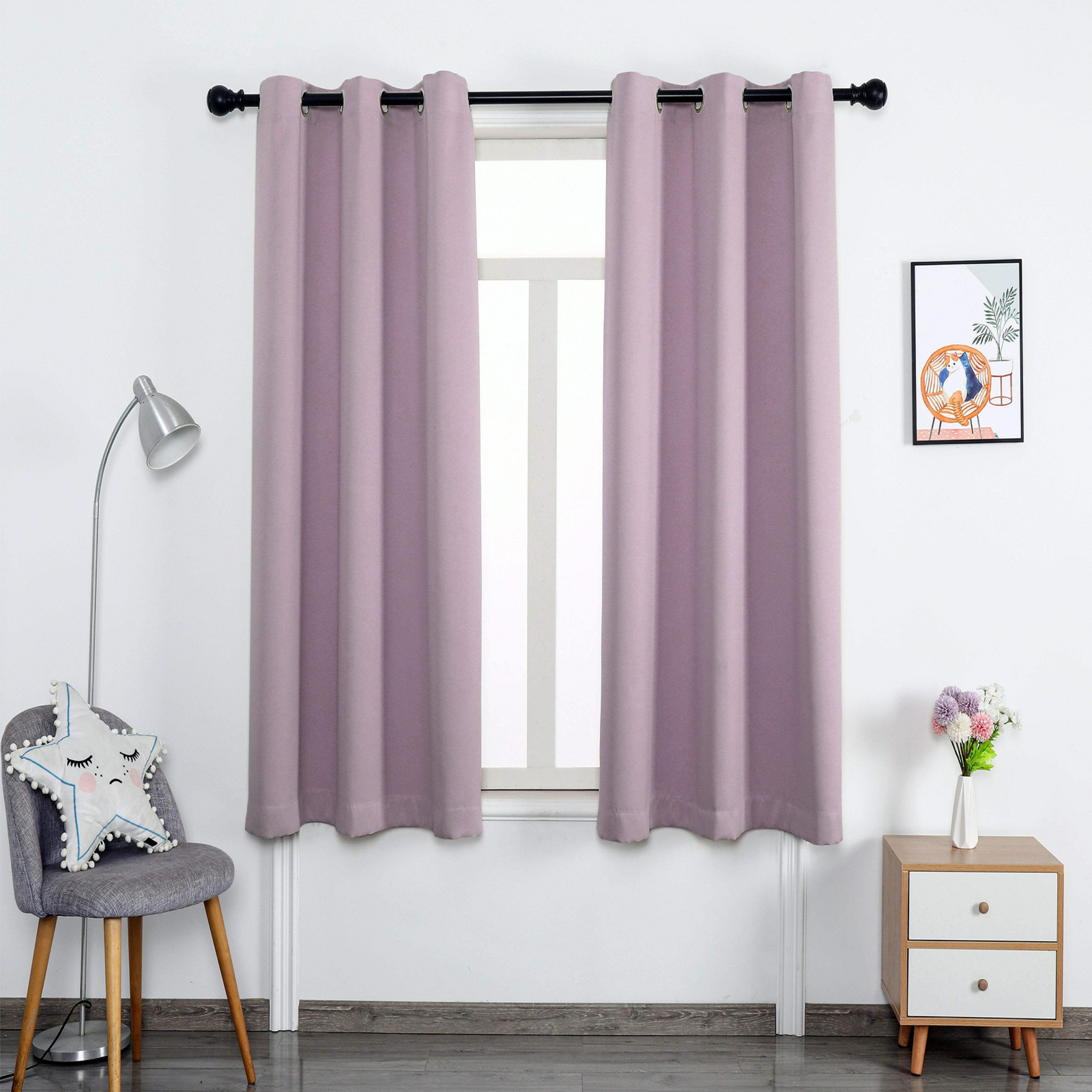 Hyper Cover 3-Layers Blockout Curtains Mauve | Window Curtains | Brilliant Home Living