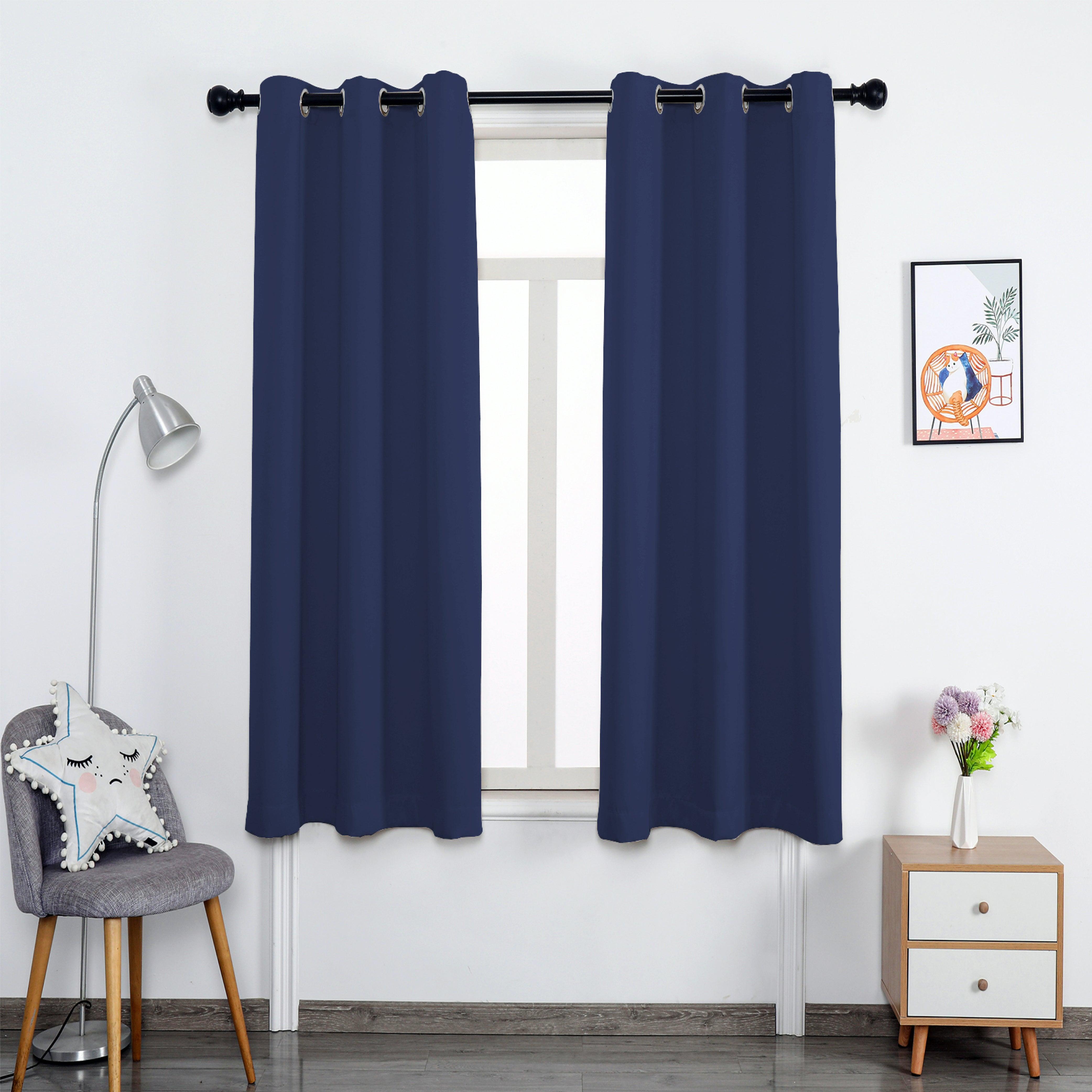 Hyper Cover 3-Layers Blockout Curtains Navy | Window Curtains | Brilliant Home Living