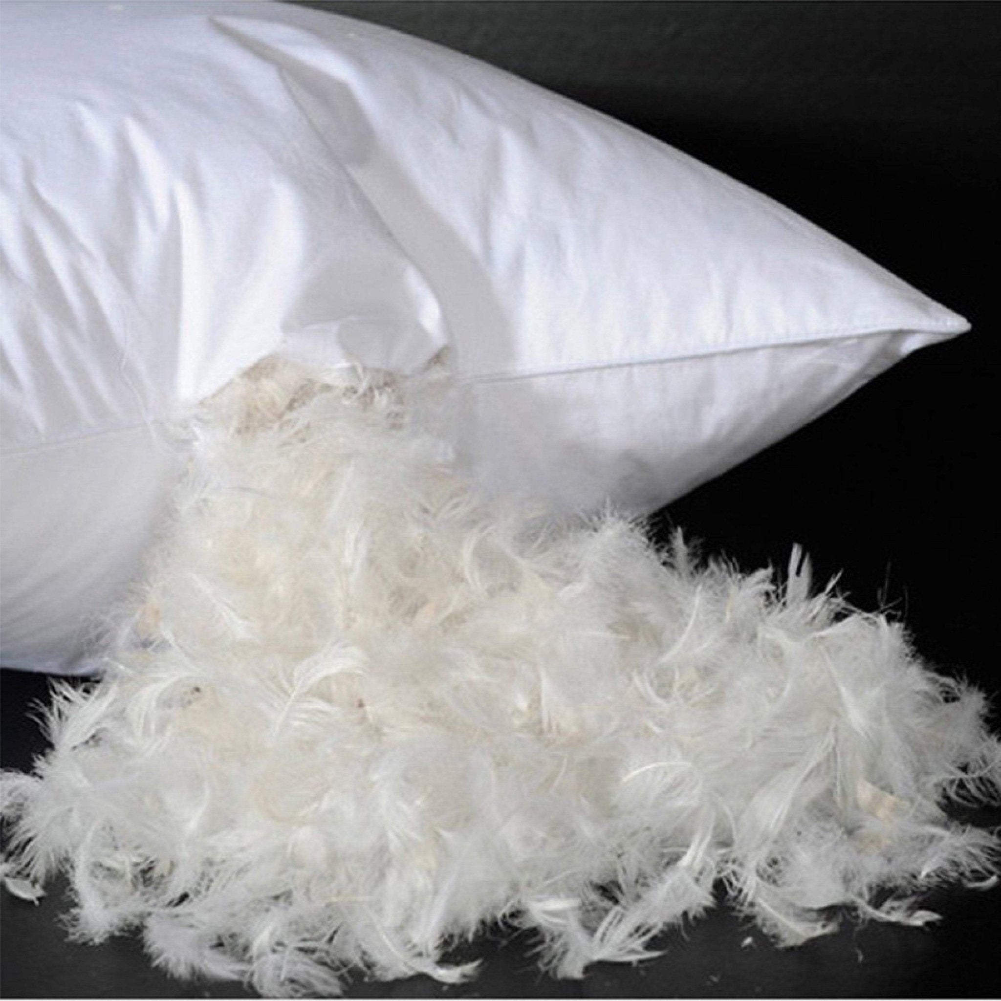 Hyper Cover Goose Feather Cushion Insert | Cotton Inner Pillow Pad - 30x50 cm -