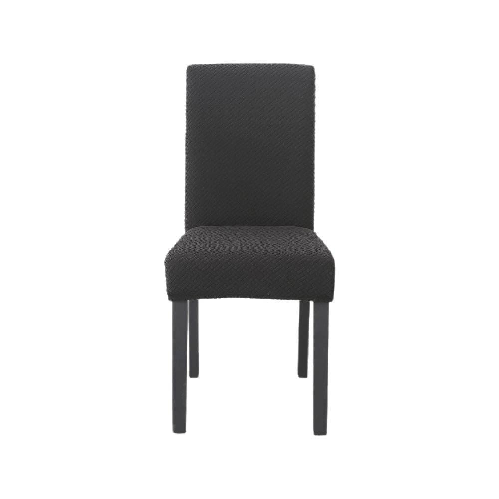 Hyper Cover Jacquard Dining Chair Covers Black | Chair Covers | Brilliant Home Living