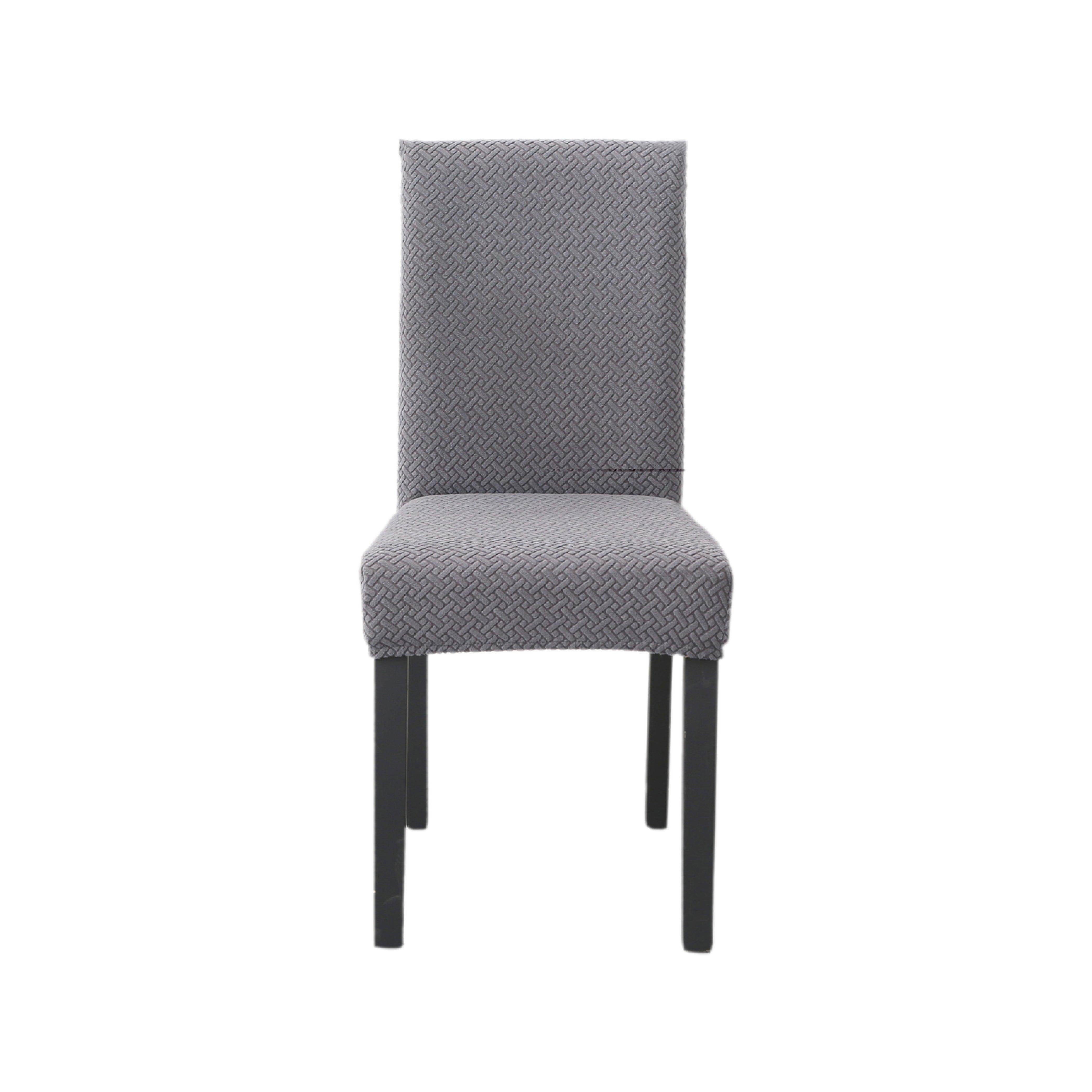 Hyper Cover Jacquard Dining Chair Covers Silver | Chair Covers | Brilliant Home Living