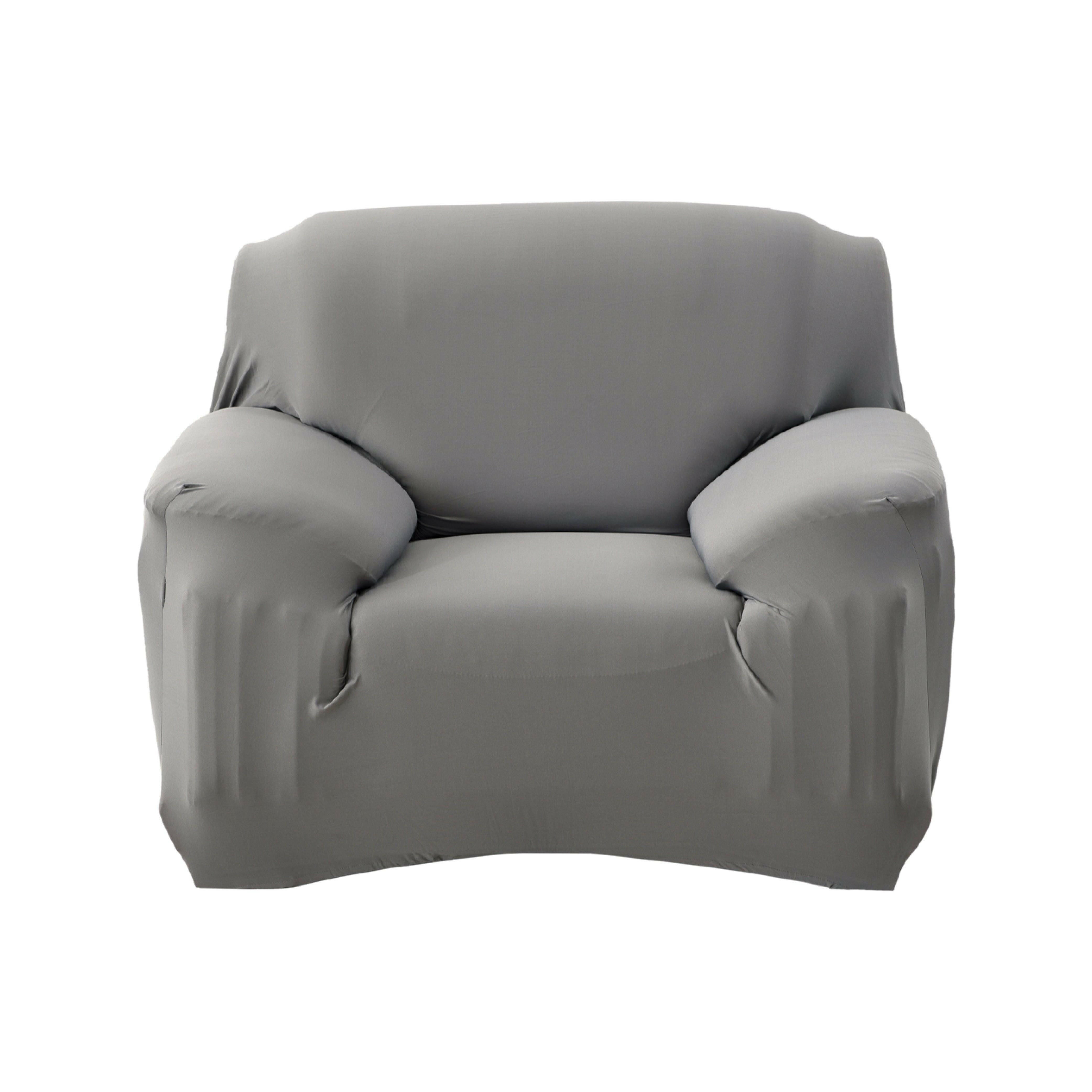 Hyper Cover Stretch Sofa Cover Plain Colour Grey | Sofa Covers | Brilliant Home Living