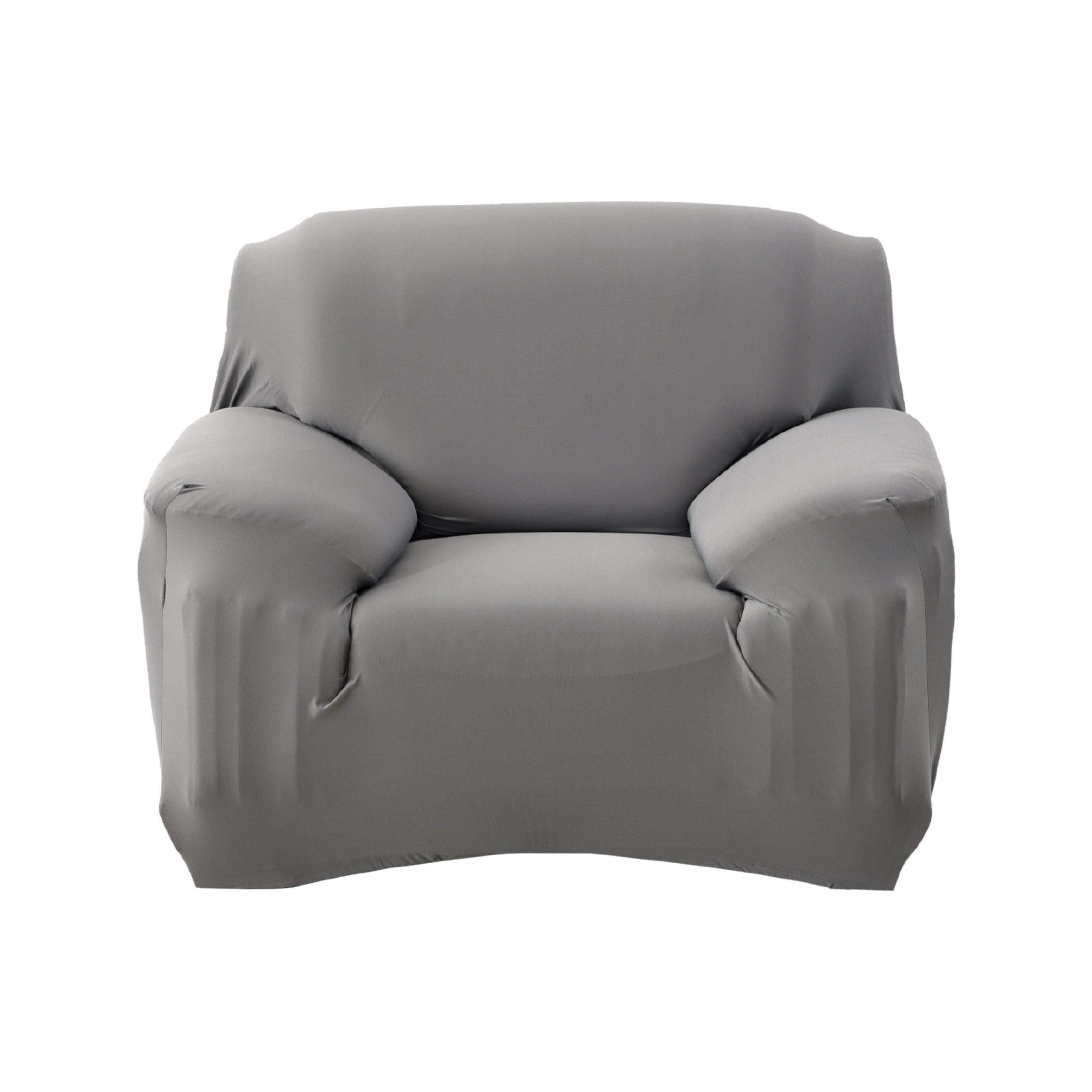 Hyper Cover Stretch Sofa Cover Plain Colour Grey | Sofa Covers | Brilliant Home Living