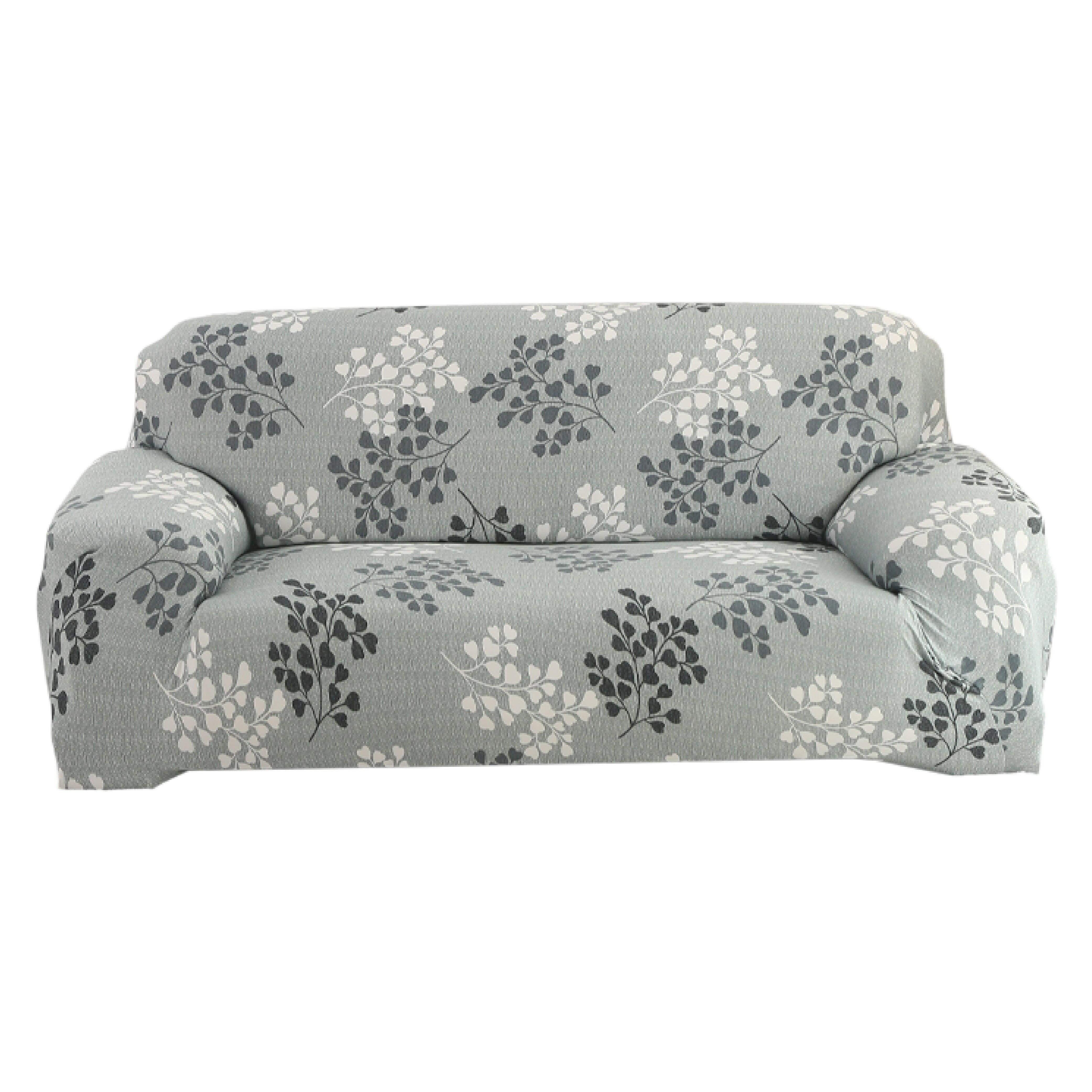 Hyper Cover Stretch Sofa Cover with Patterns Autumn Leaves | Sofa Covers | Brilliant Home Living