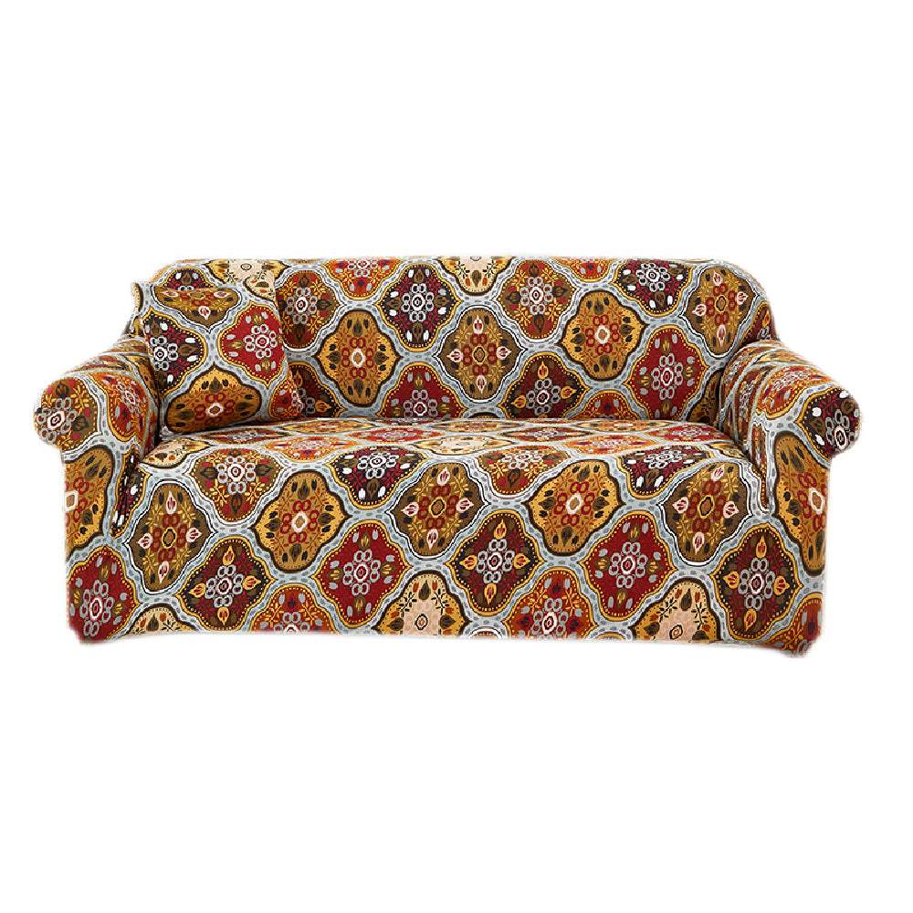 Hyper Cover Stretch Sofa Cover with Patterns Boho Essence | Sofa Covers | Brilliant Home Living