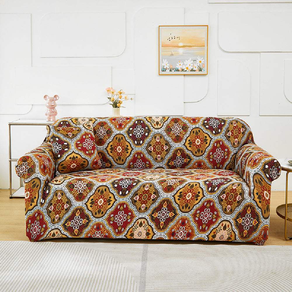 Hyper Cover Stretch Sofa Cover with Patterns Boho Essence | Sofa Covers | Brilliant Home Living