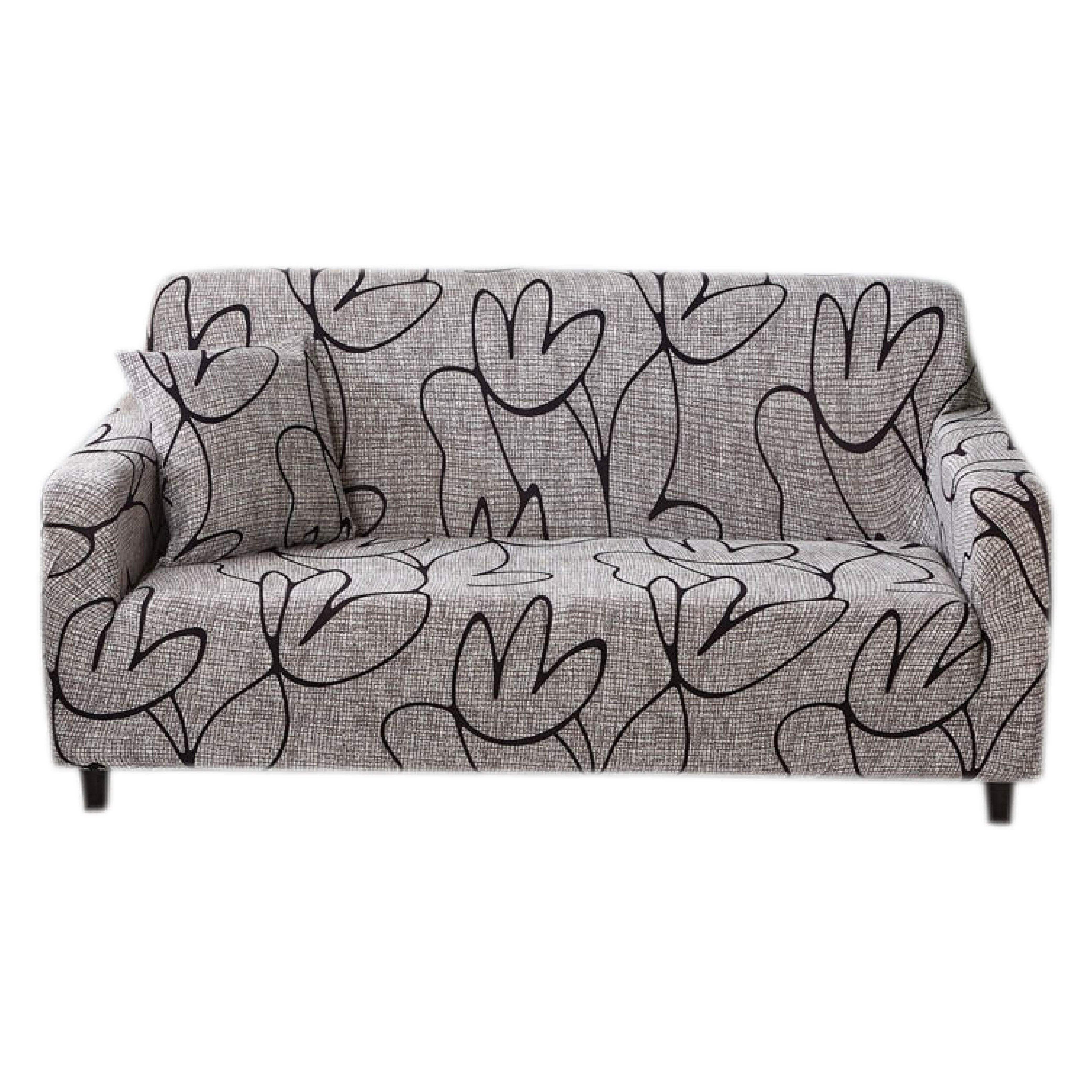 Hyper Cover Stretch Sofa Cover with Patterns Mild Lotus | Sofa Covers | Brilliant Home Living