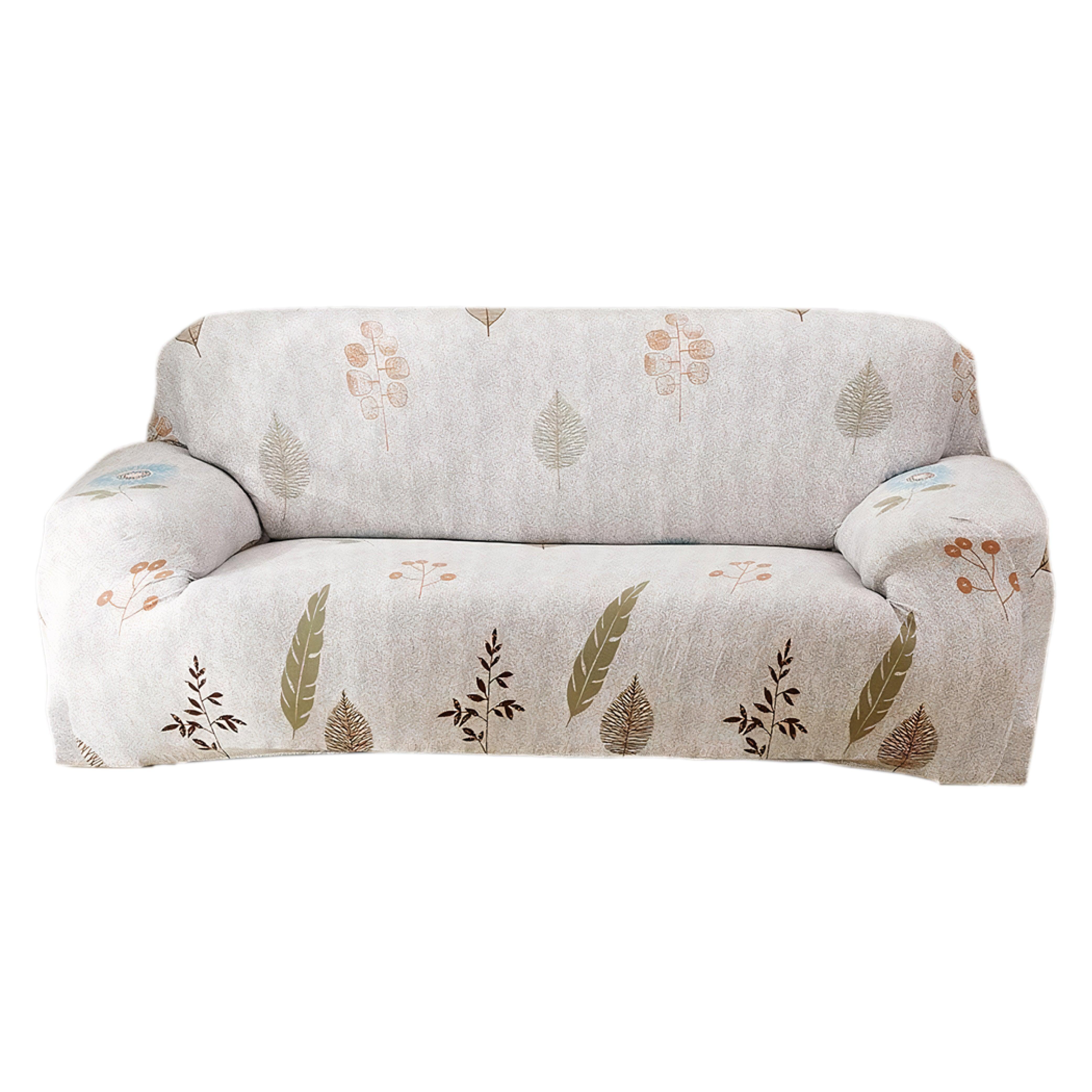 Hyper Cover Stretch Sofa Cover with Patterns Twilight Leaves | Sofa Covers | Brilliant Home Living