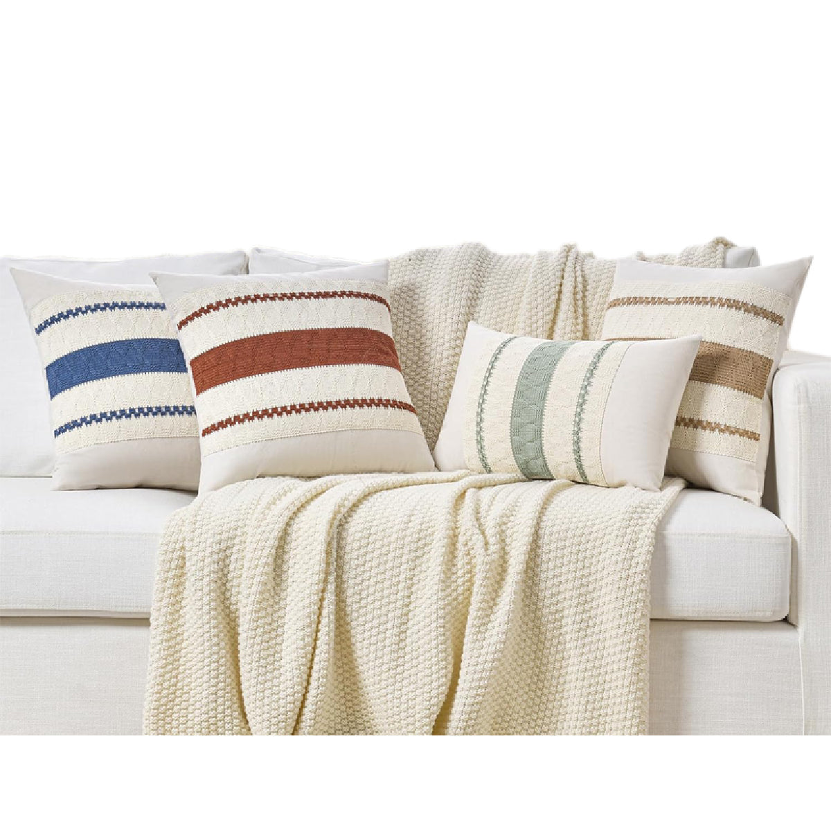 Hyper Cover Mediterranean Boho Cushion Cover | Premium Cotton Linen Blend
