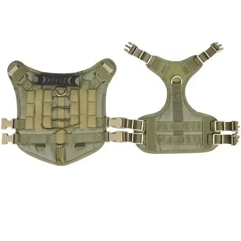 Pet Swift Tactical No-Pull Dog Harness Black | MOLLE System K9 Training Vest - Small -