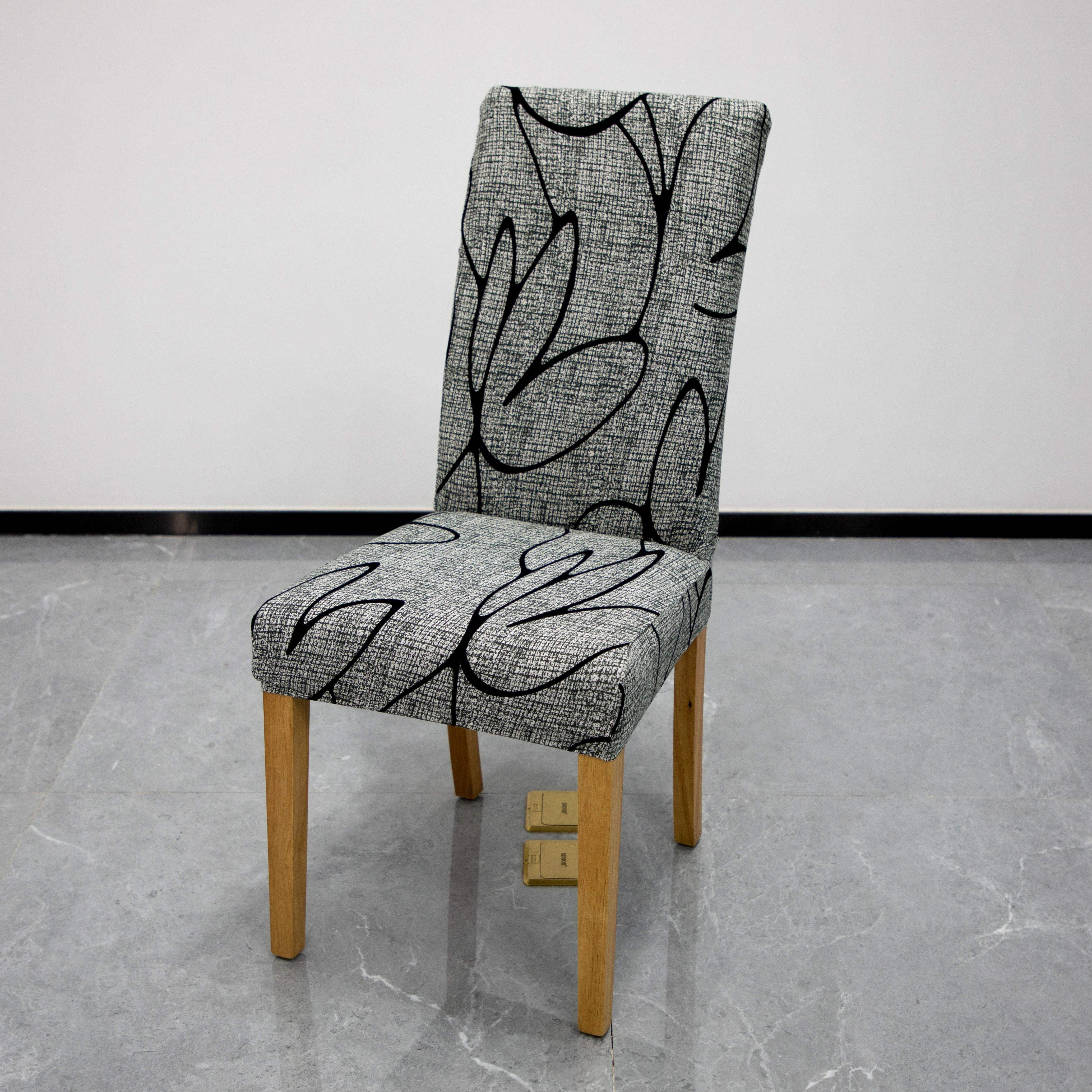 Hyper Cover Stretch Dining Chair Covers with Patterns Mild Lotus | Chair Covers | Brilliant Home Living