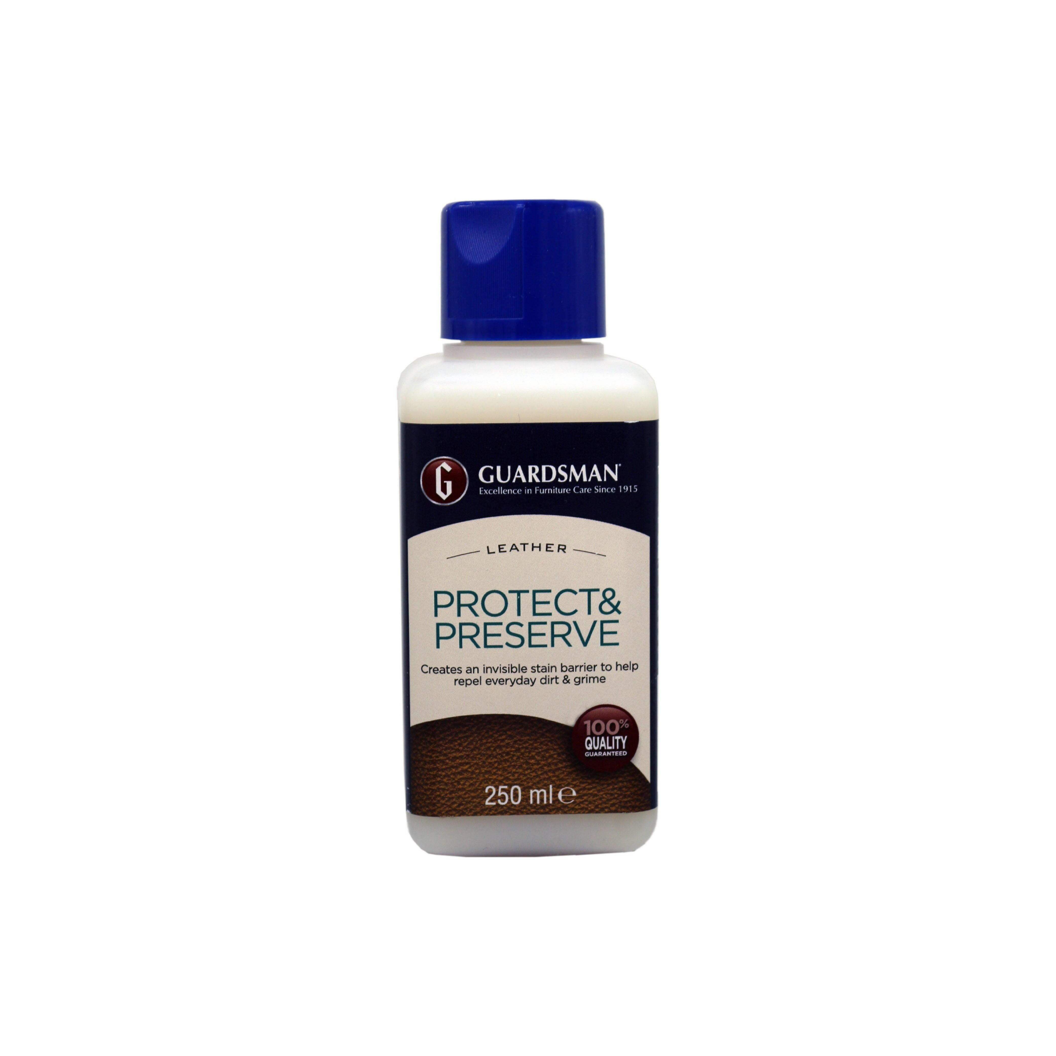 Guardsman Leather Protect & Preserve Bottle | Invisible Stain Barrier & Conditioner | Leather Care & Clean | Brilliant Home Living