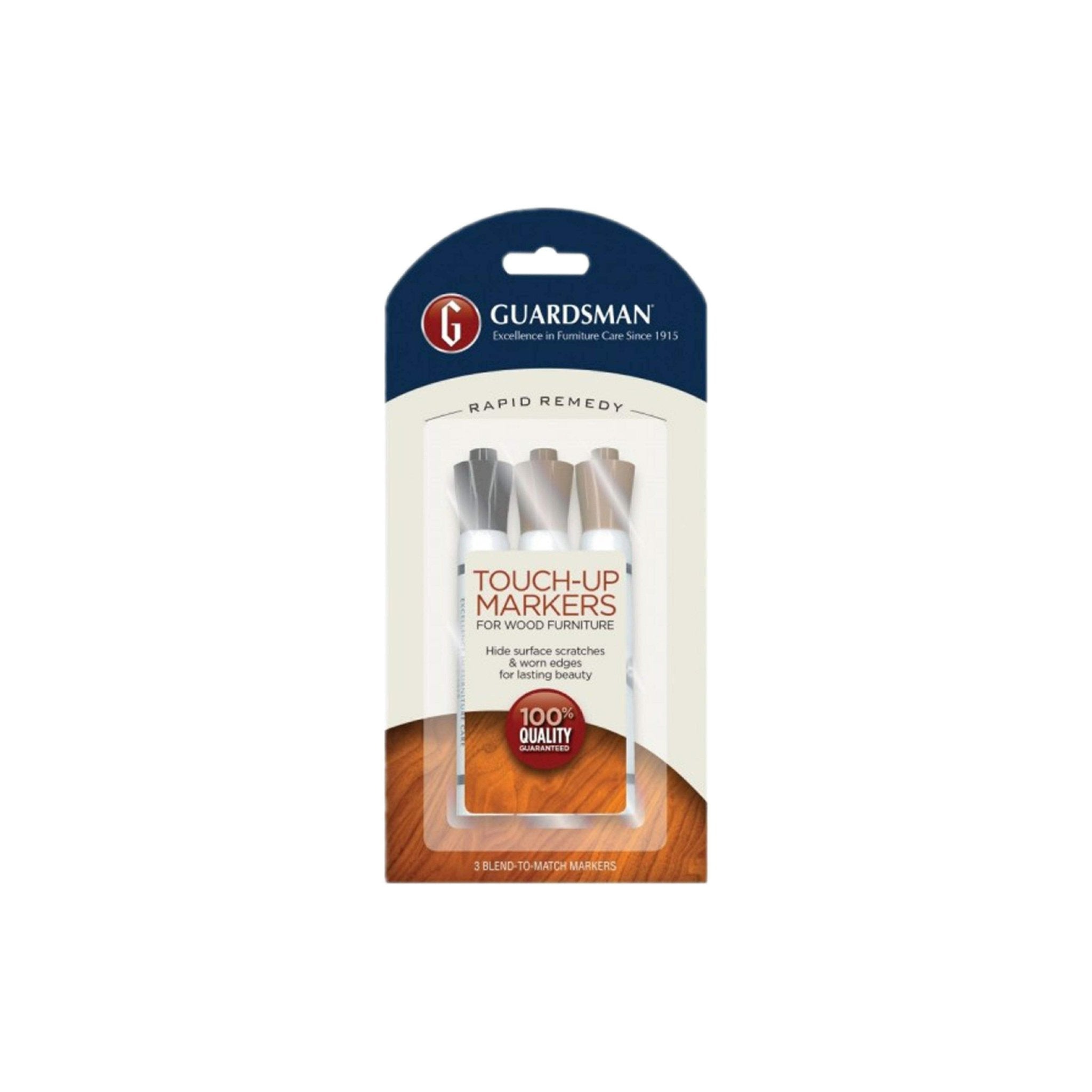 Guardsman Wood Touch-Up Markers | Timber Scratch Repair (3 Pack) - 