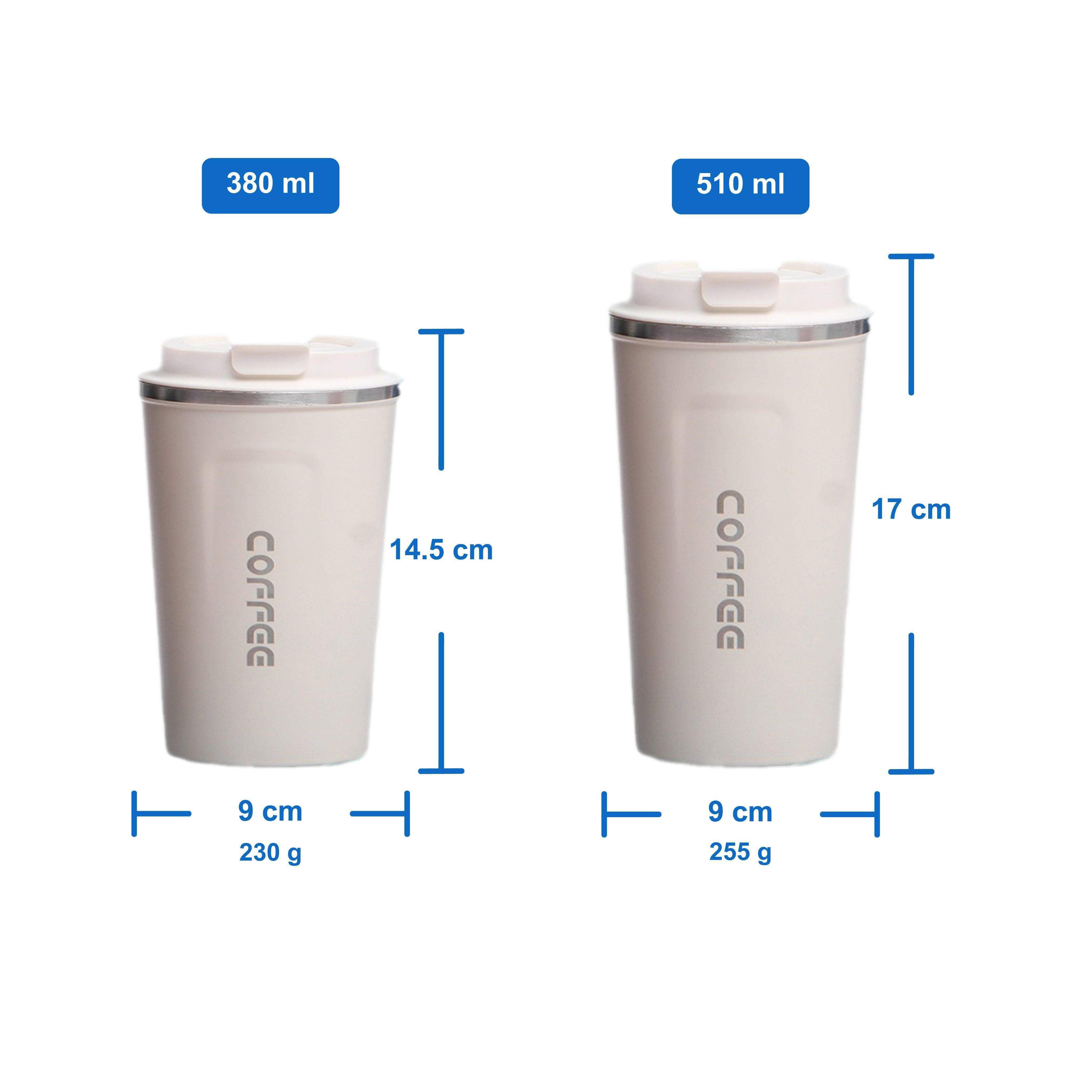 Hydro Mate Insulated Coffee Mug White | Stainless Steel Travel Cup | Coffee Mugs | Brilliant Home Living