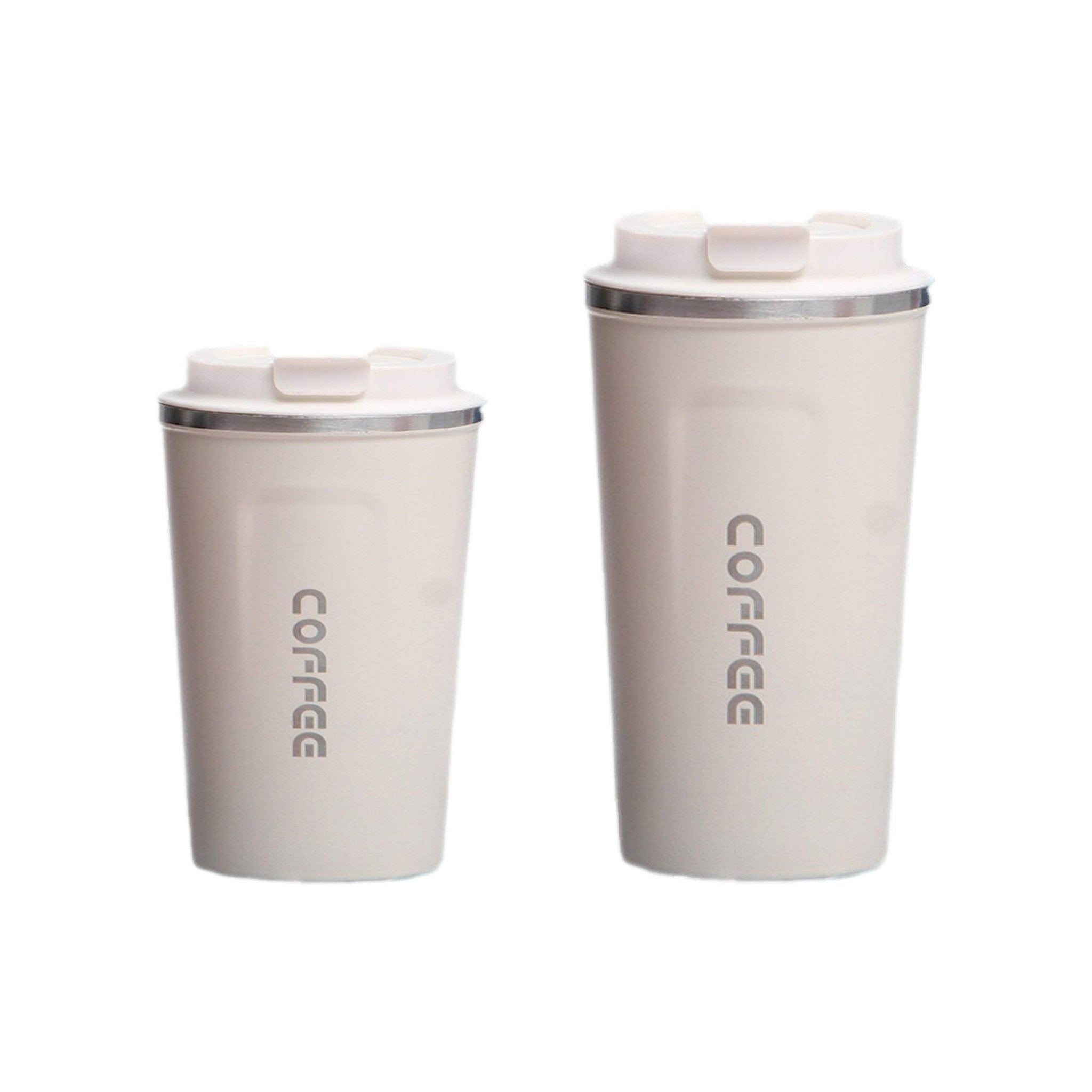 Hydro Mate Insulated Coffee Mug White | Stainless Steel Travel Cup - 380ml -