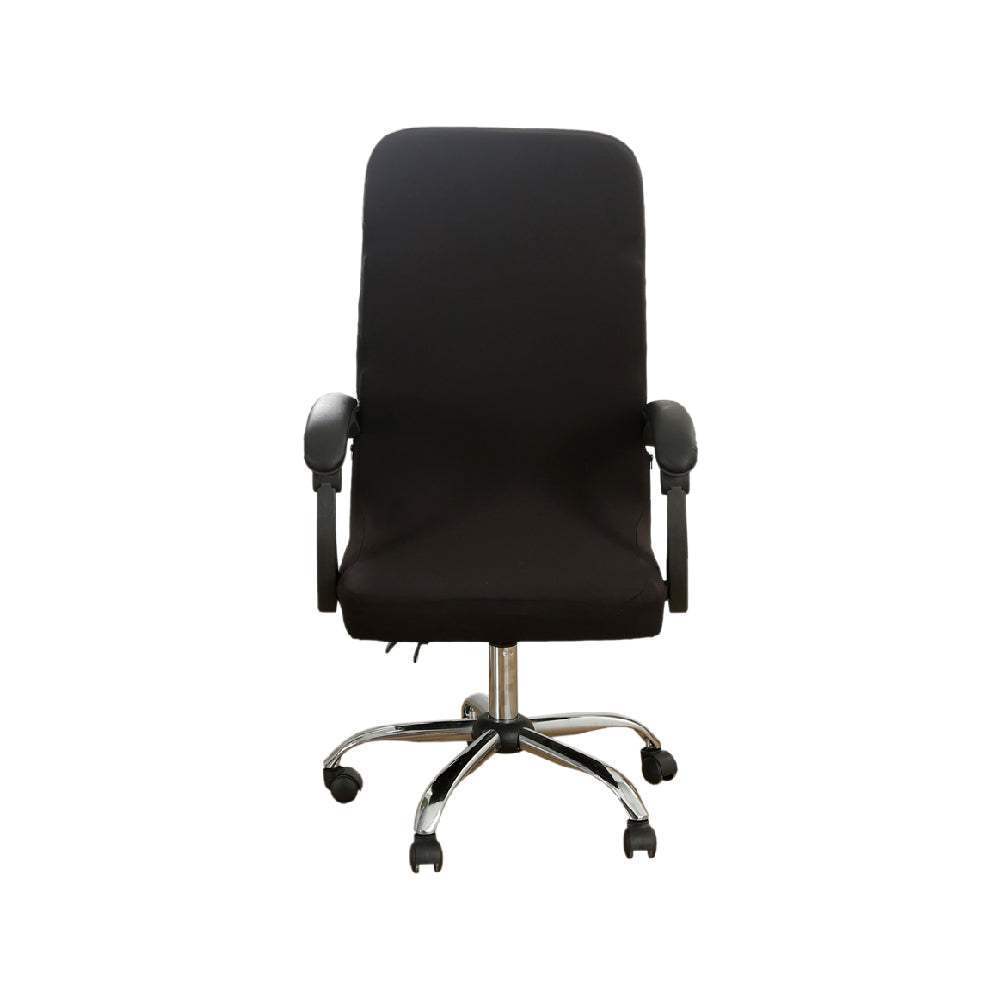 Hyper Cover 1-Piece Office Chair Cover Large | Stretch Computer & Desk Seat - Black -