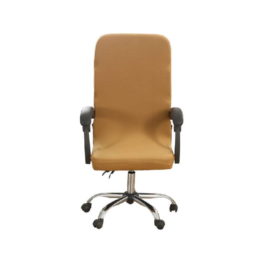Hyper Cover 1-Piece Office Chair Cover Large | Stretch Computer & Desk Seat - Tan -