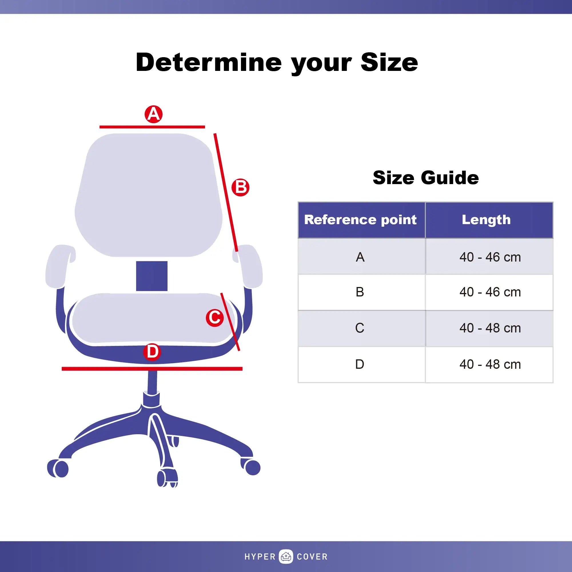 Hyper Cover 2-Piece Jacquard Office Chair Cover | Stretch Computer & Desk Seat Set - Black -