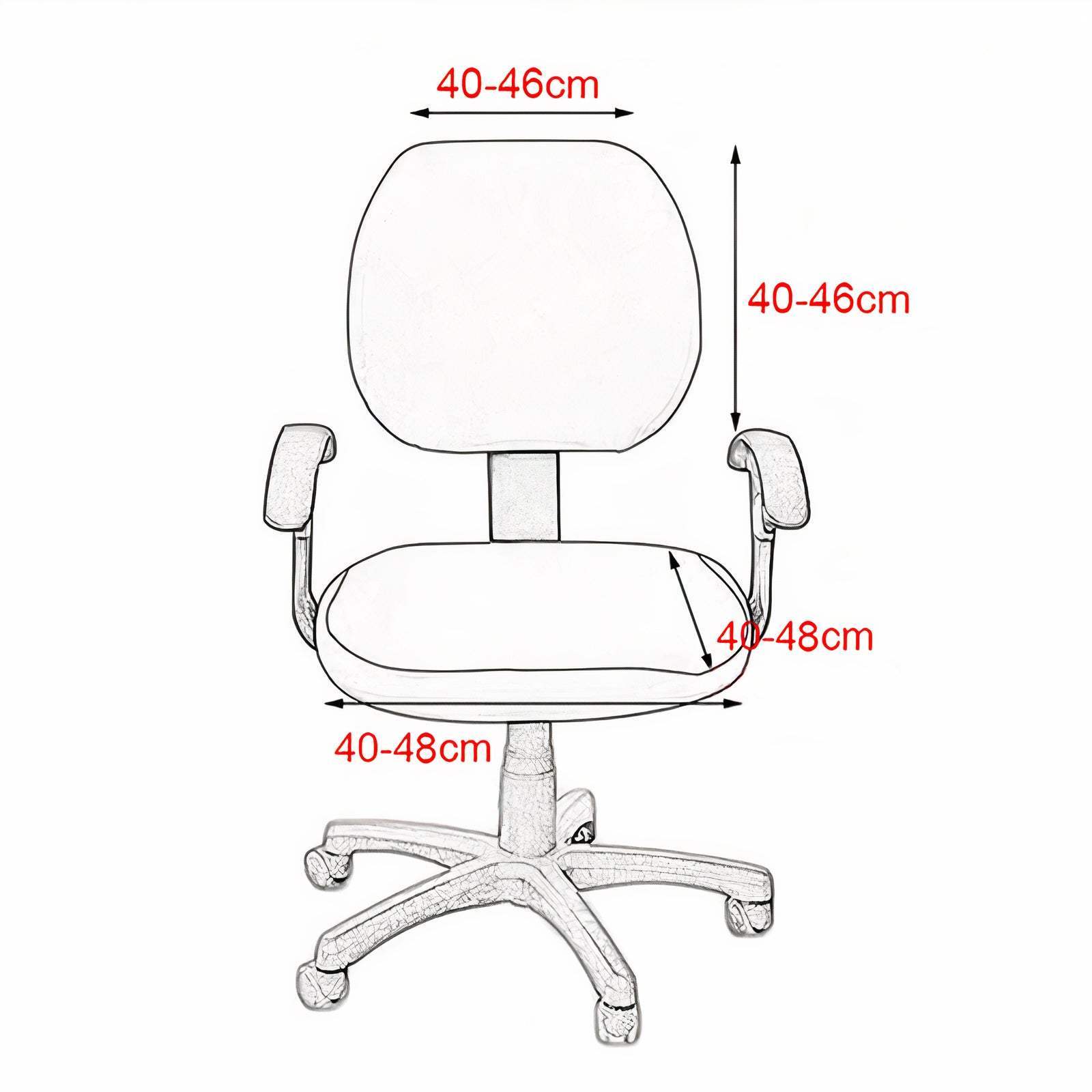 Hyper Cover 2-Pieces Jacquard Office Chair Cover | Chair Covers | Brilliant Home Living