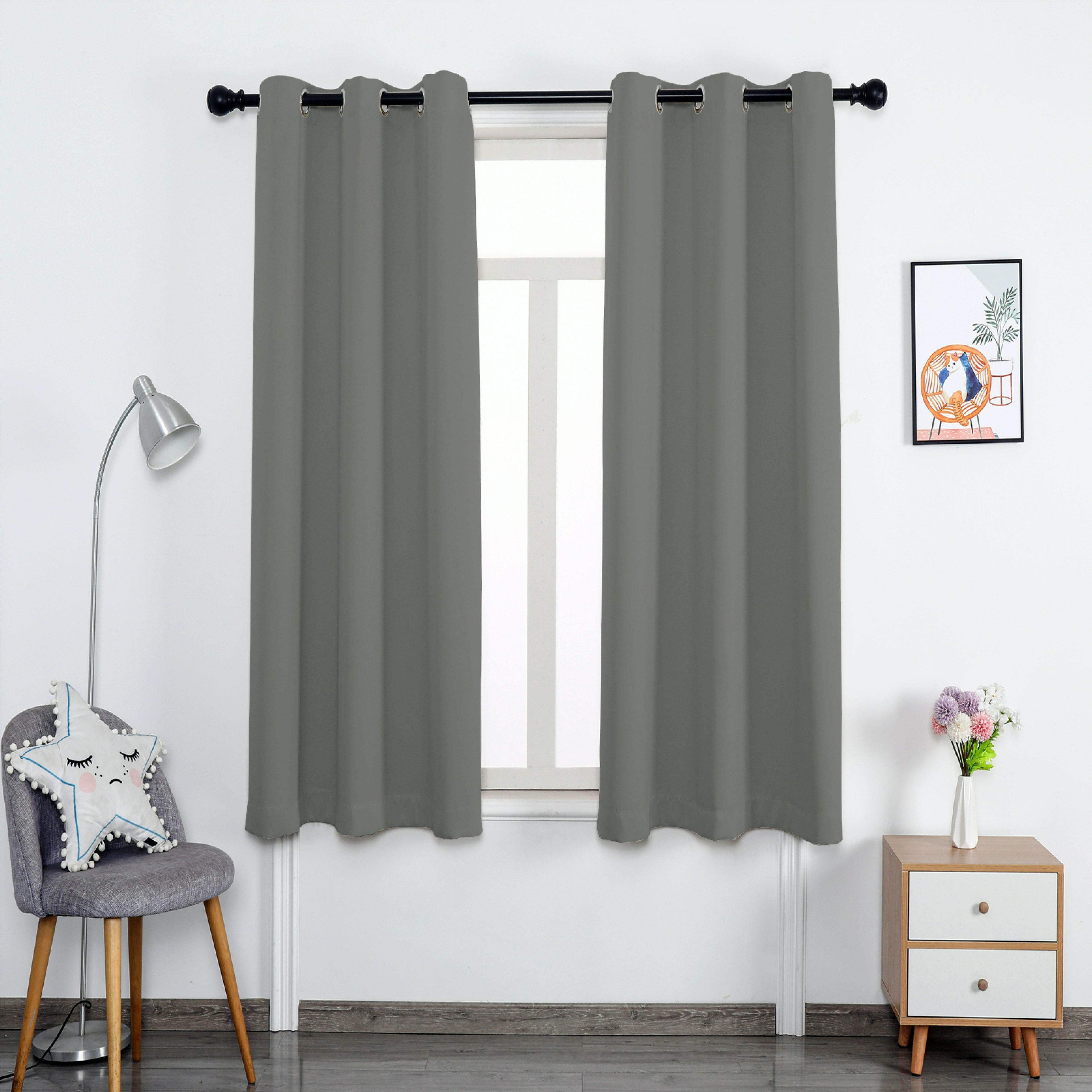 Hyper Cover 3-Layer Blockout Eyelet Curtains Grey | Thermal Ready Made Drapes | Window Curtains | Brilliant Home Living
