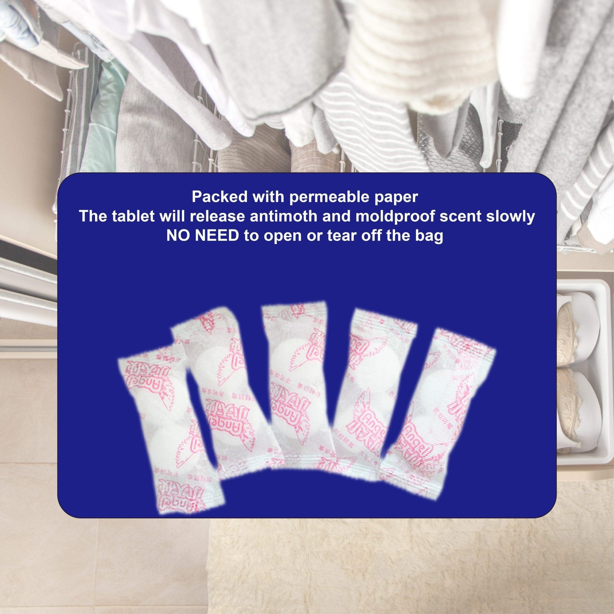 Hyper Cover Anti-Moth & Anti-Mould Wardrobe Tablets | Insect Repellent 208g - 