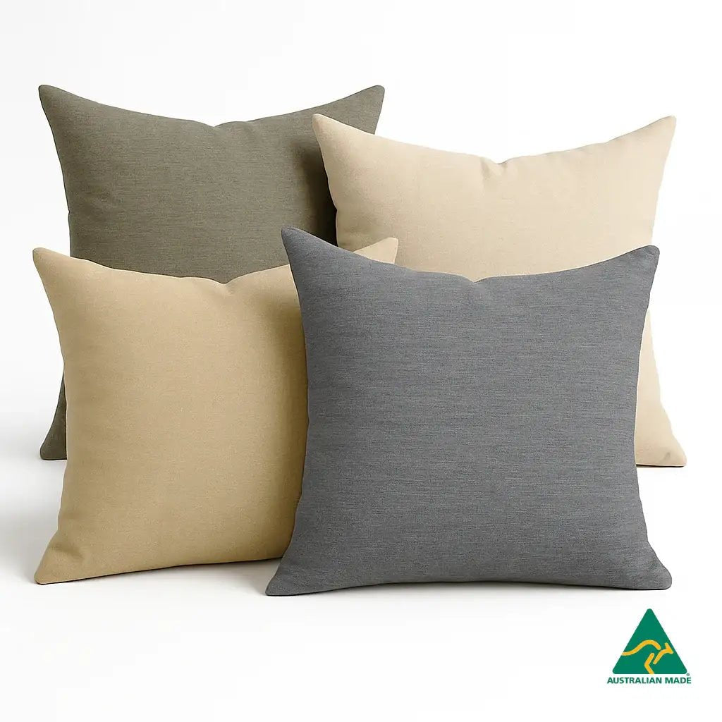 Hyper Cover Eterna Outdoor Cushion Covers | Warwick Lomani Fabric | Australian Made - Pumice - 30x50 cm