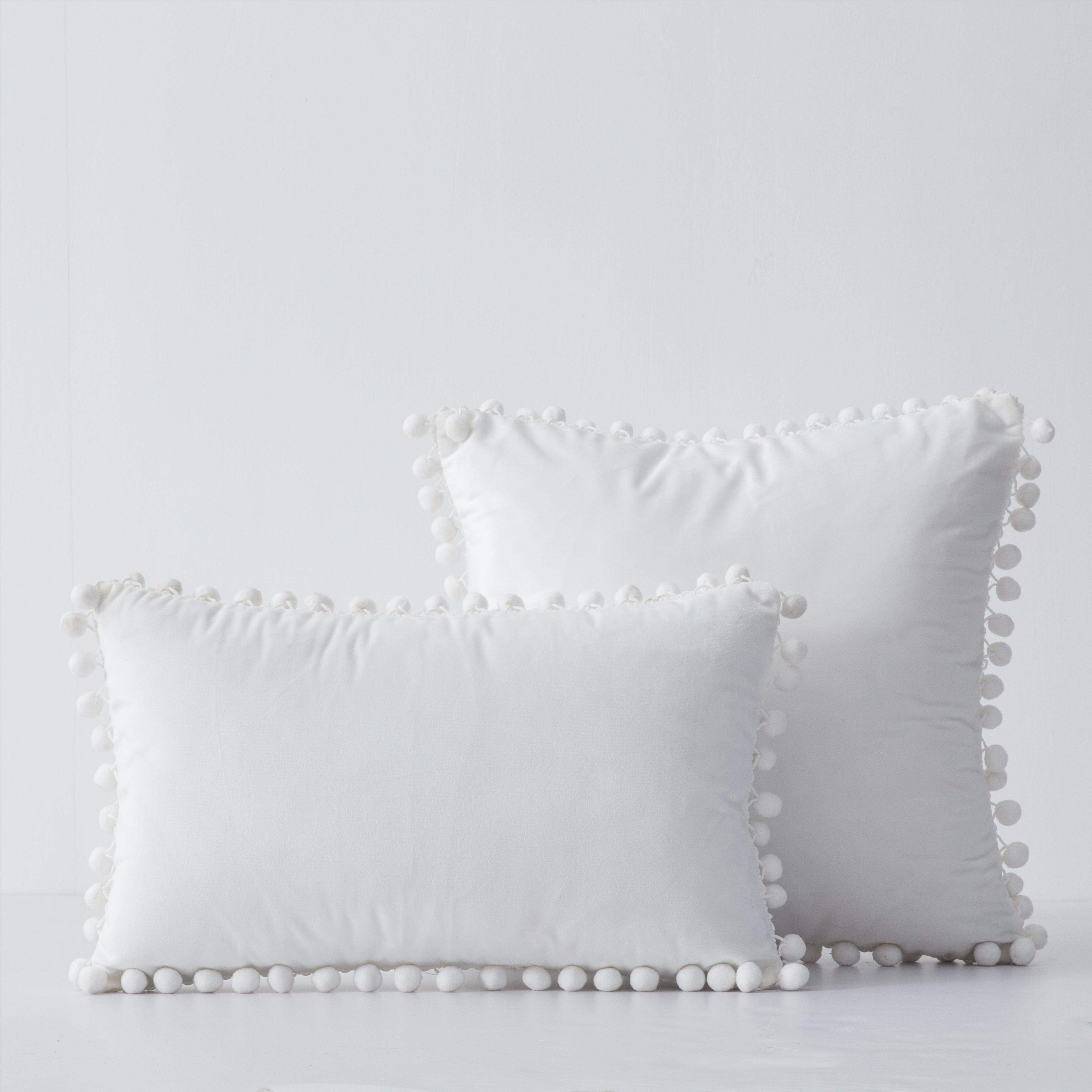 Hyper Cover Pom Pom Velvet Cushion Cover | Soft Throw Pillow Case | Cushion Covers | Brilliant Home Living