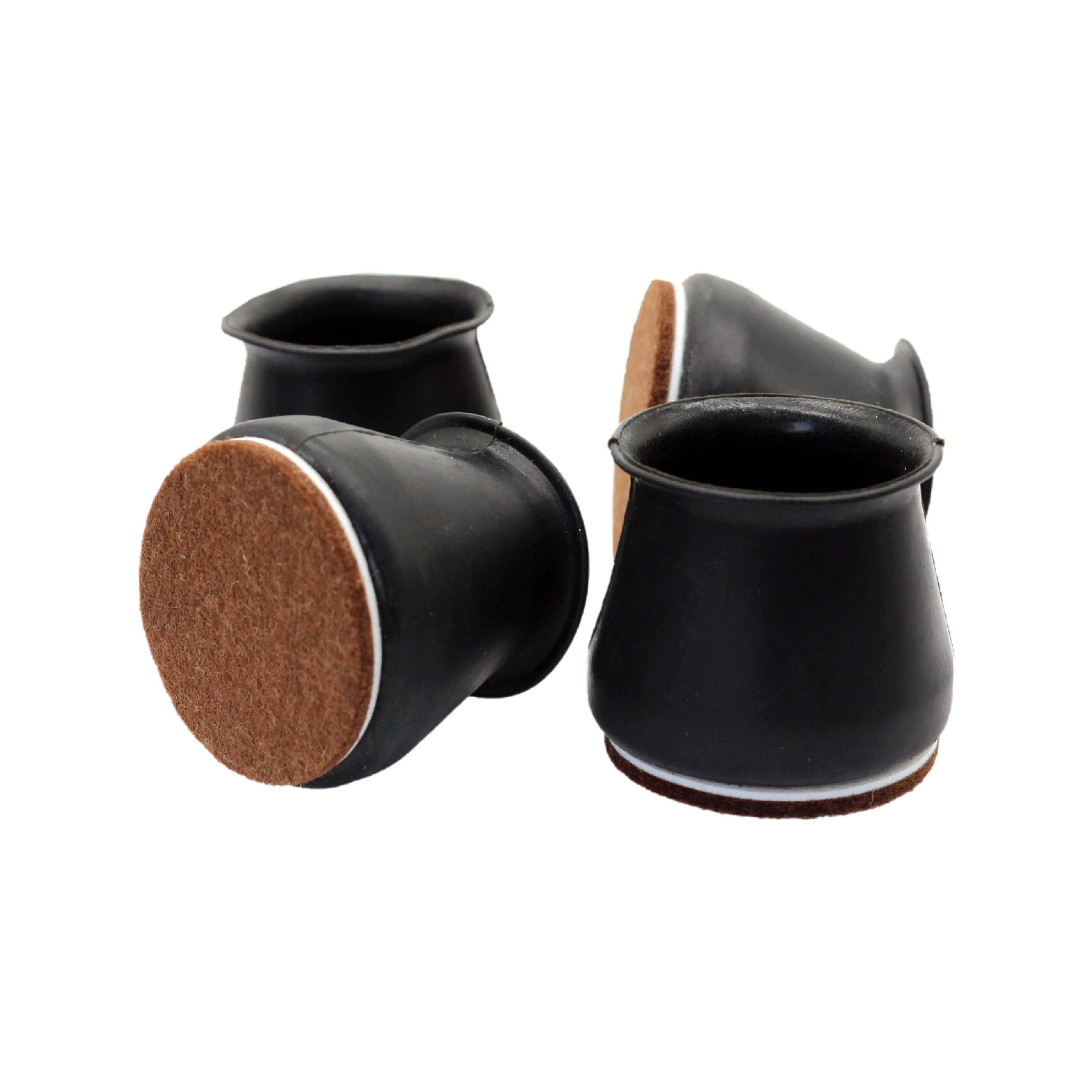 Hyper Cover Silicone Chair Leg Protectors Black | Felt Floor Caps | Furniture Care | Brilliant Home Living