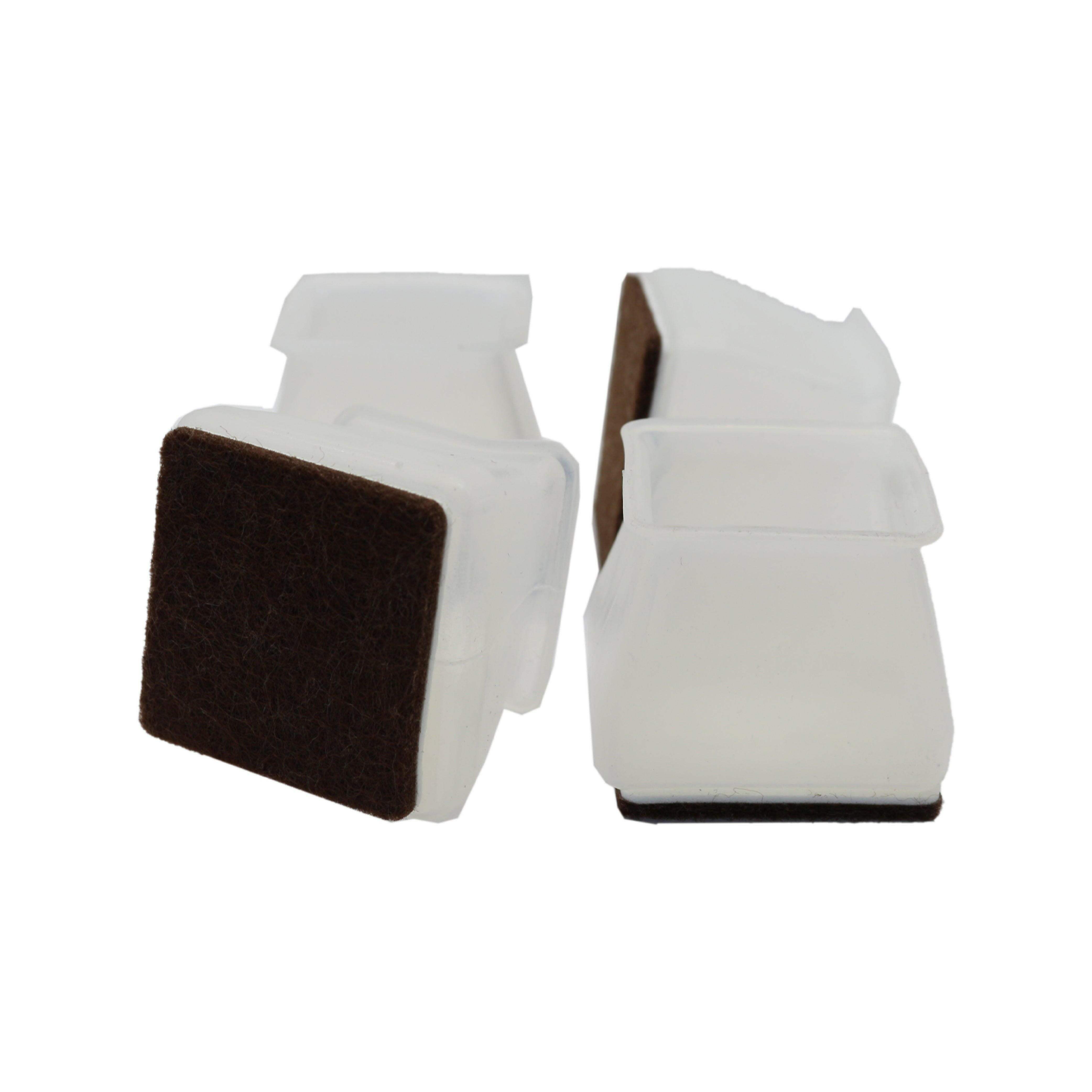 Hyper Cover Silicone Chair Leg Protectors Clear | Felt Floor Caps | Furniture Care | Brilliant Home Living
