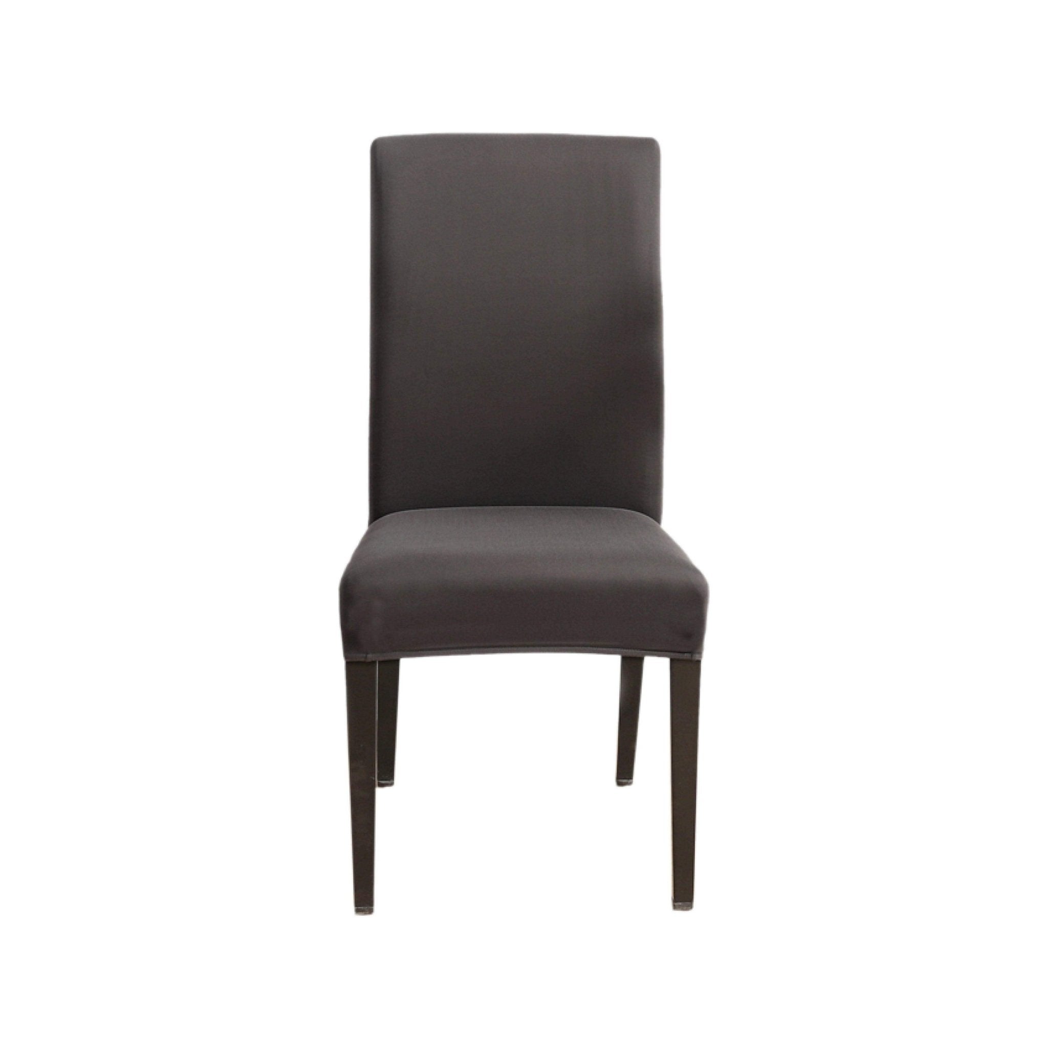 Hyper Cover Stretch Dining Chair Covers Iron Grey | Slipcover Protectors - 2 pcs -