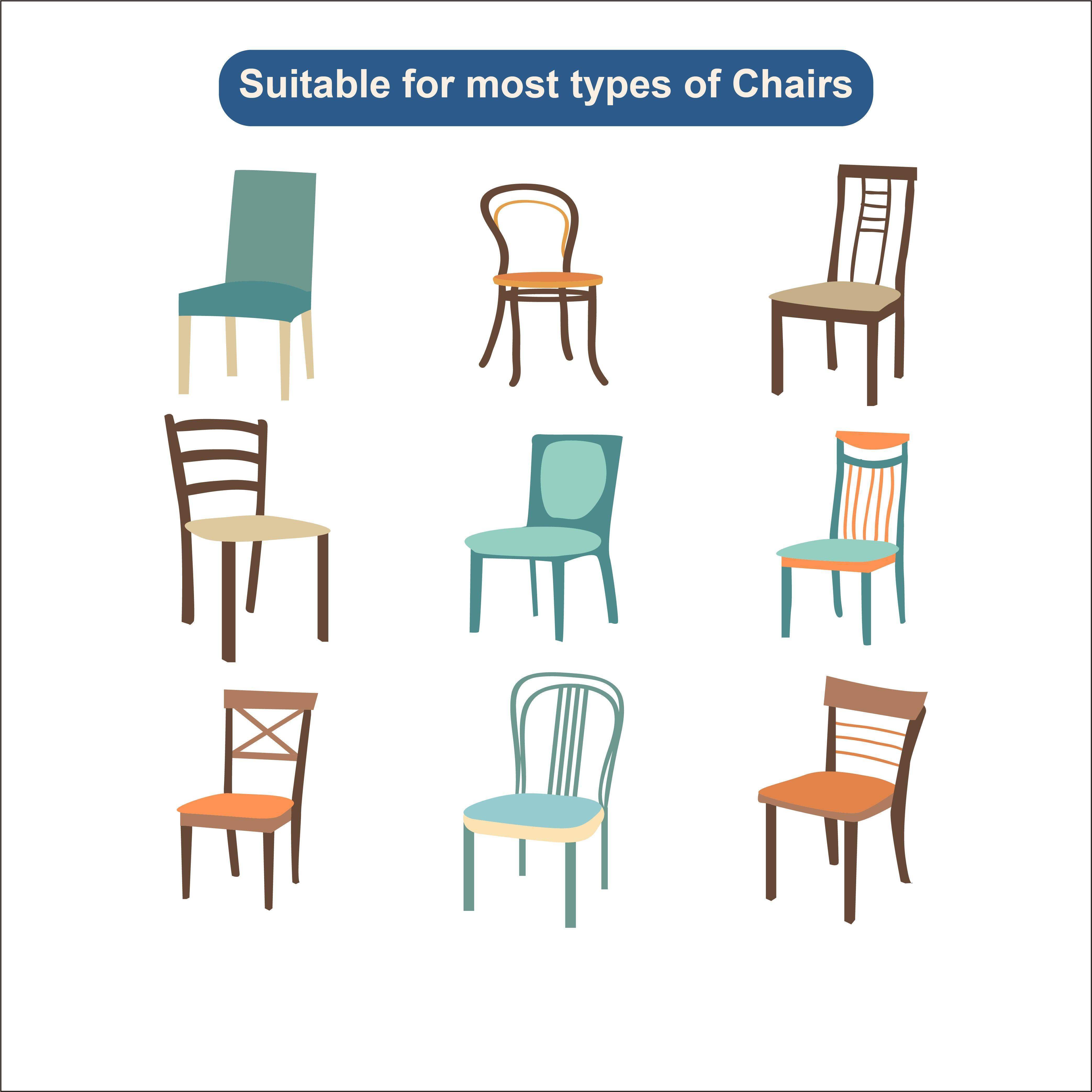 Hyper Cover Stretch Dining Chair Covers with Patterns Inked Foliage | Chair Covers | Brilliant Home Living