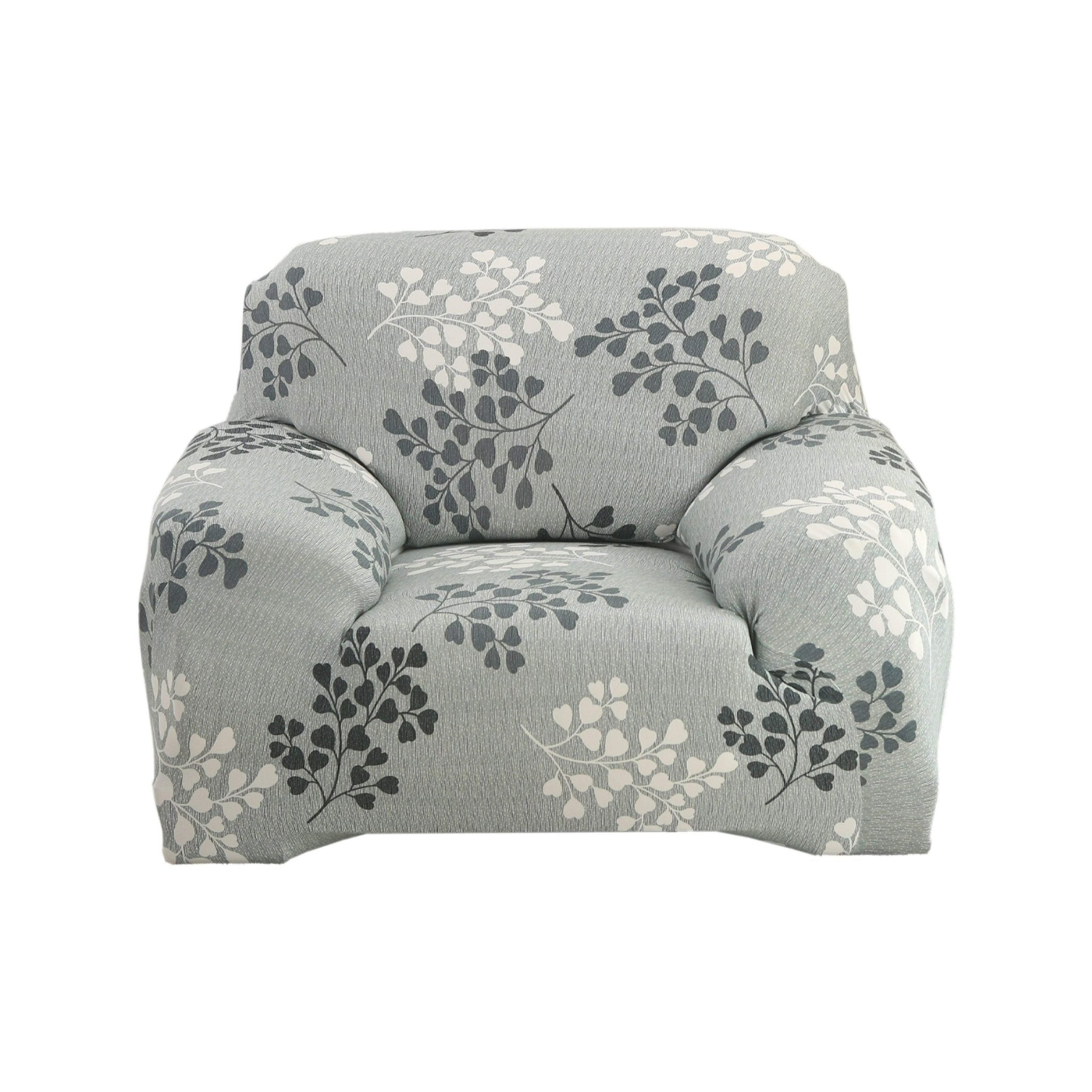 Hyper Cover Stretch Sofa Cover Autumn Leaves Pattern | Slipcover - 1 Seater -
