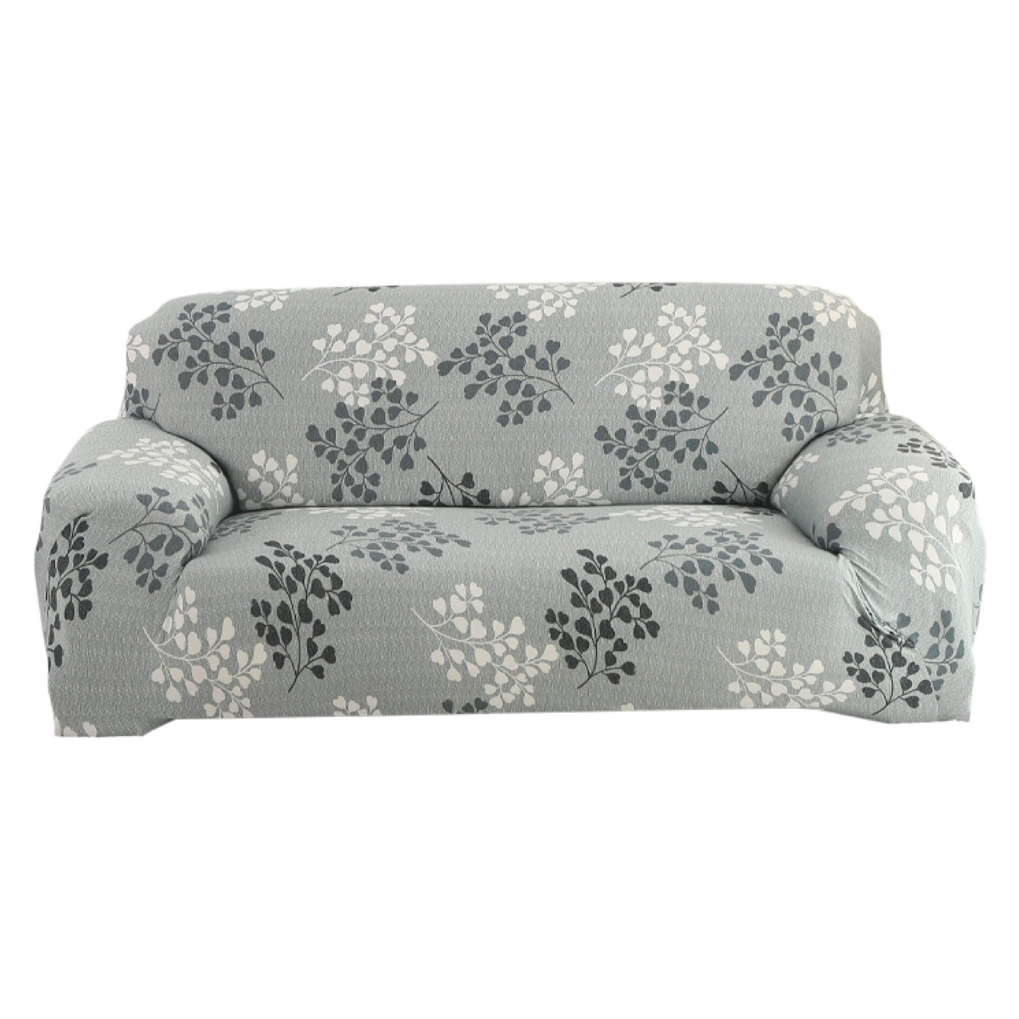 Hyper Cover Stretch Sofa Cover Autumn Leaves Pattern | Slipcover - 2 Seater -