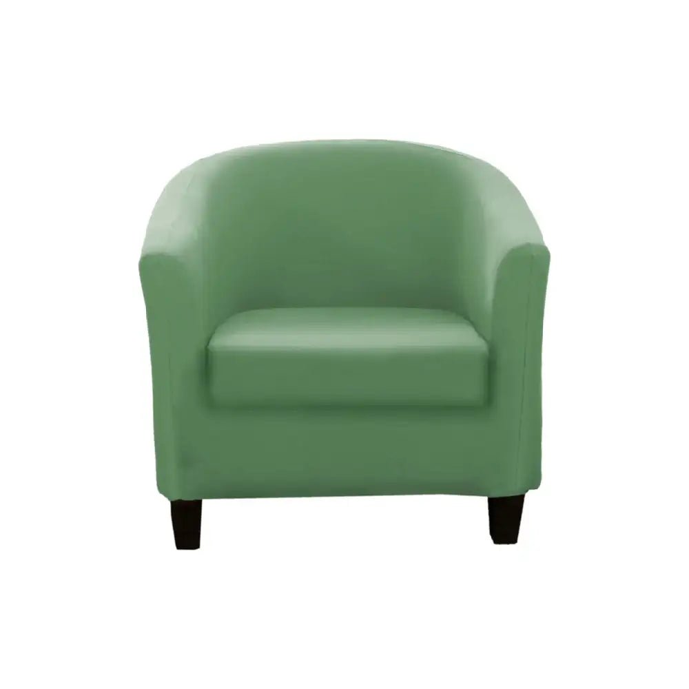 Hyper Cover Tub Chair Cover Emerald Green | 2-Piece Stretch Slipcover - 