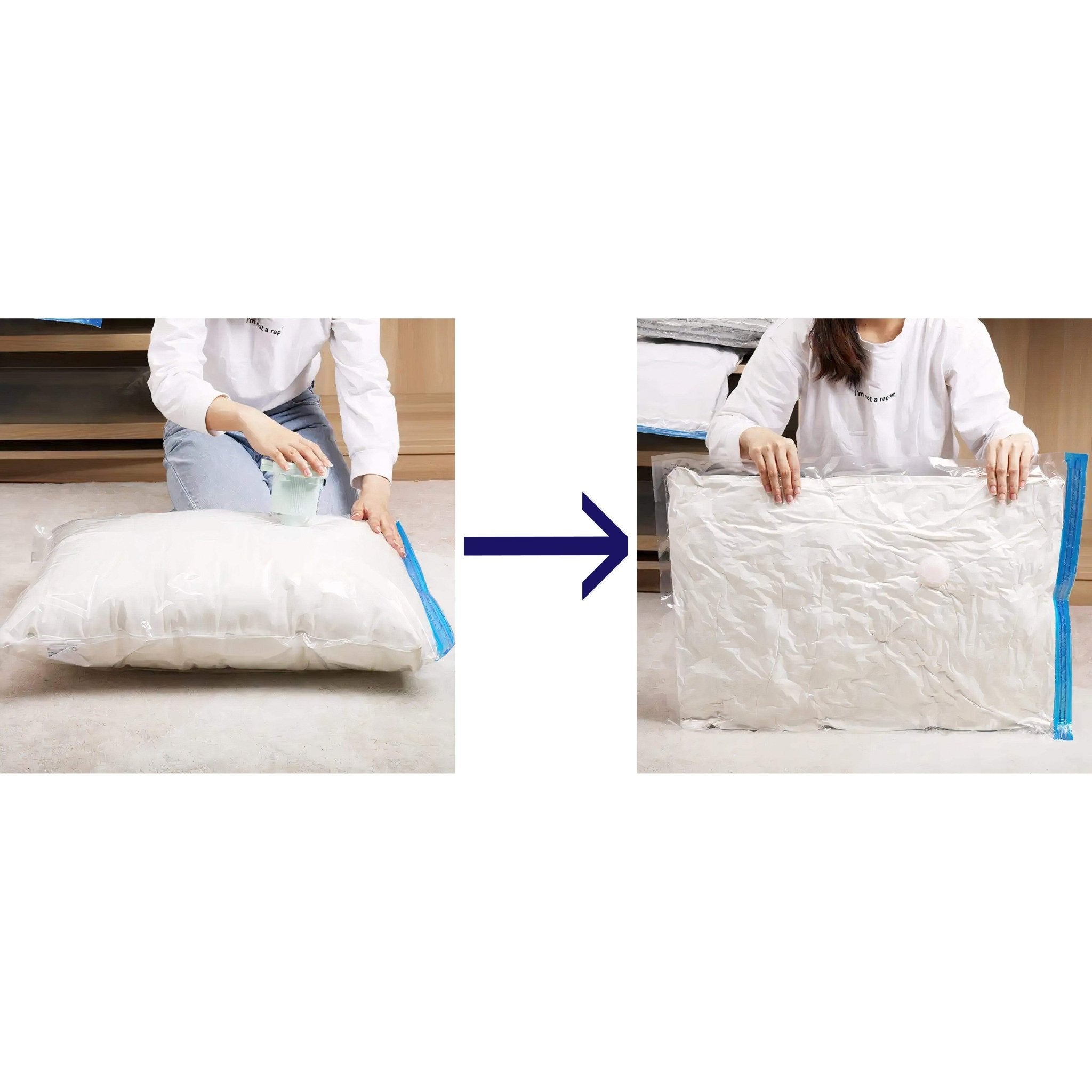 Hyper Cover Vacuum Storage Bags | Space Saver Compression Organisers - 40x60 cm - 6 pcs