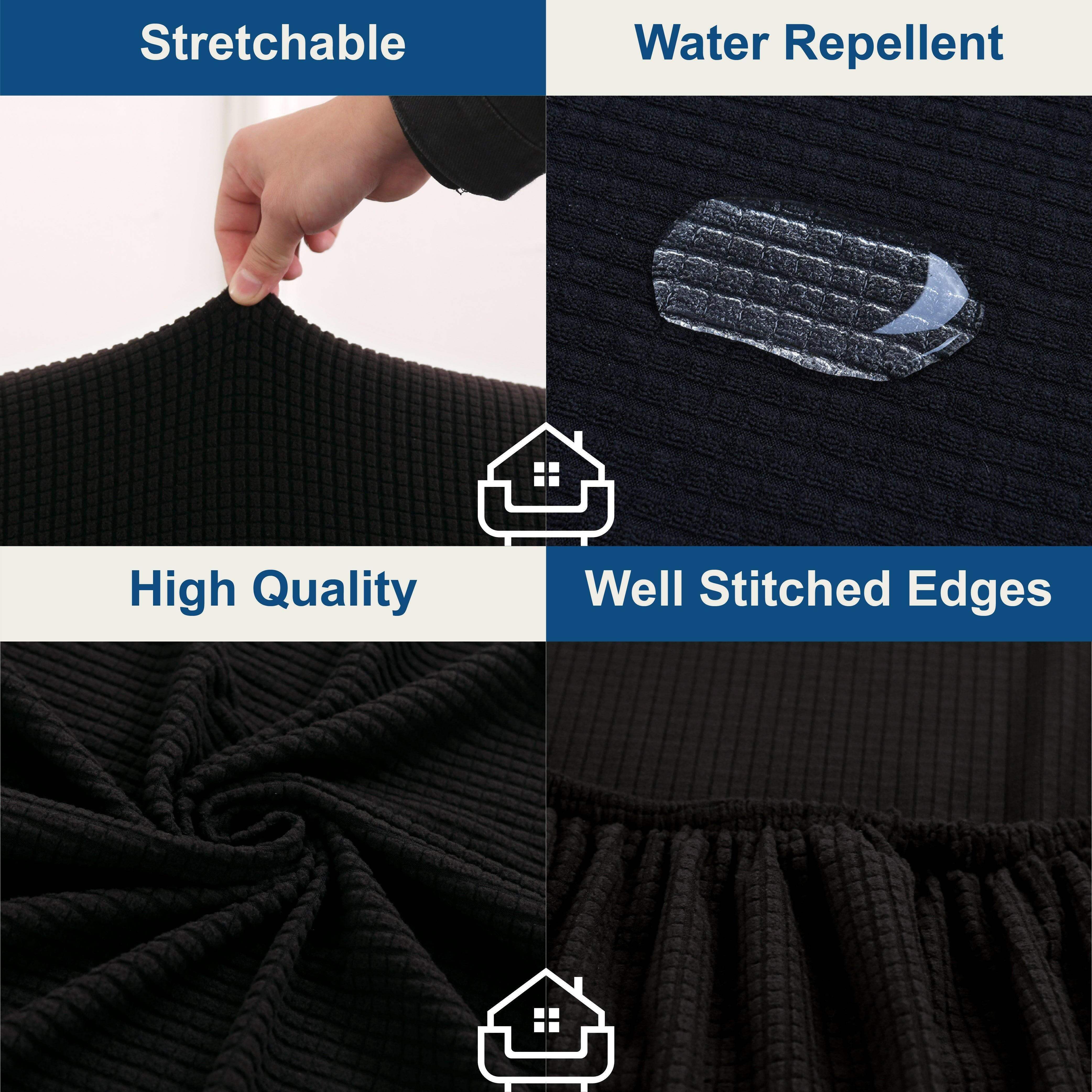 Hyper Cover Water Repellent Sofa Cover Black | Sofa Covers | Brilliant Home Living