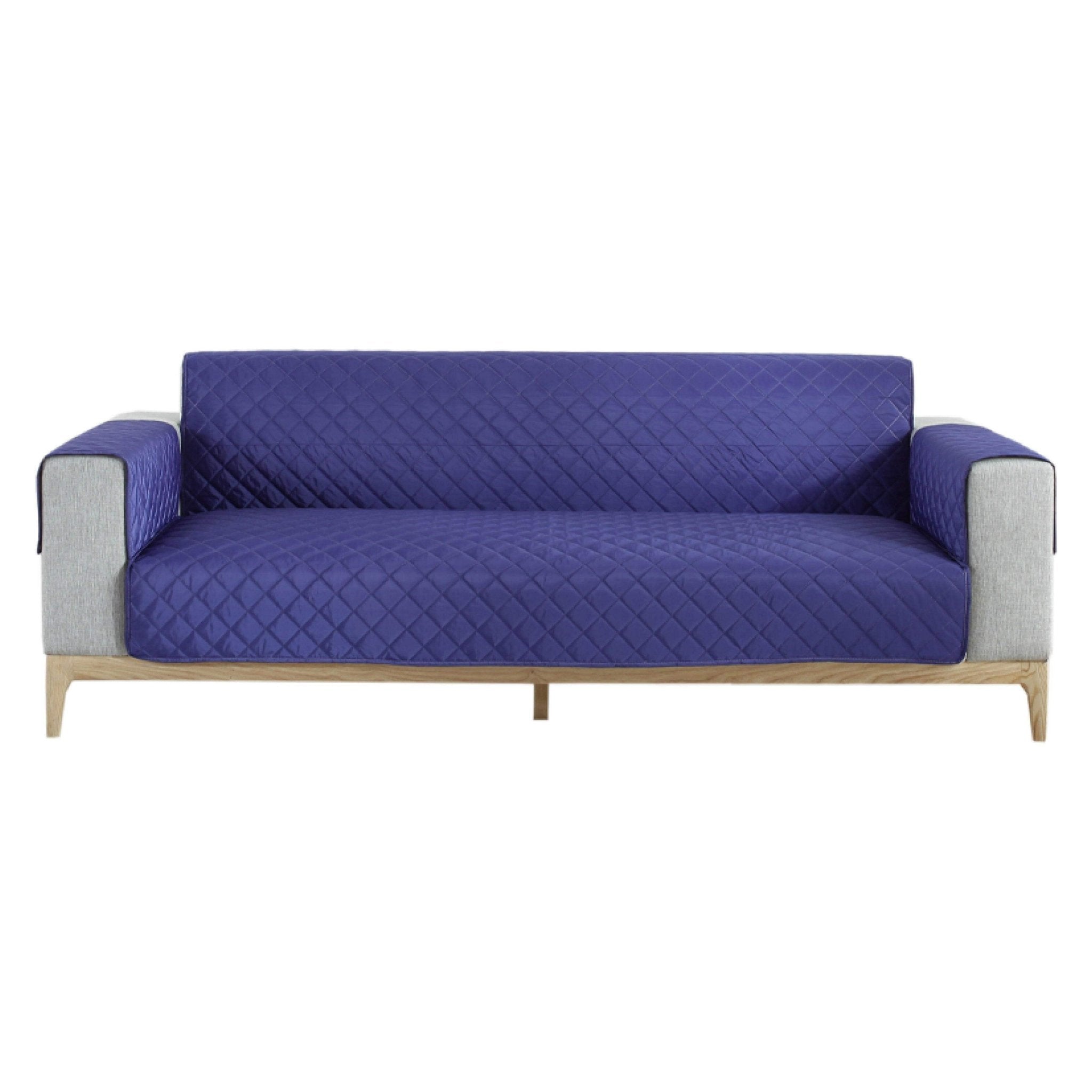 Hyper Cover Waterproof Pet Sofa Cover Navy Blue | Quilted Lounge Protector - 1 Seater -