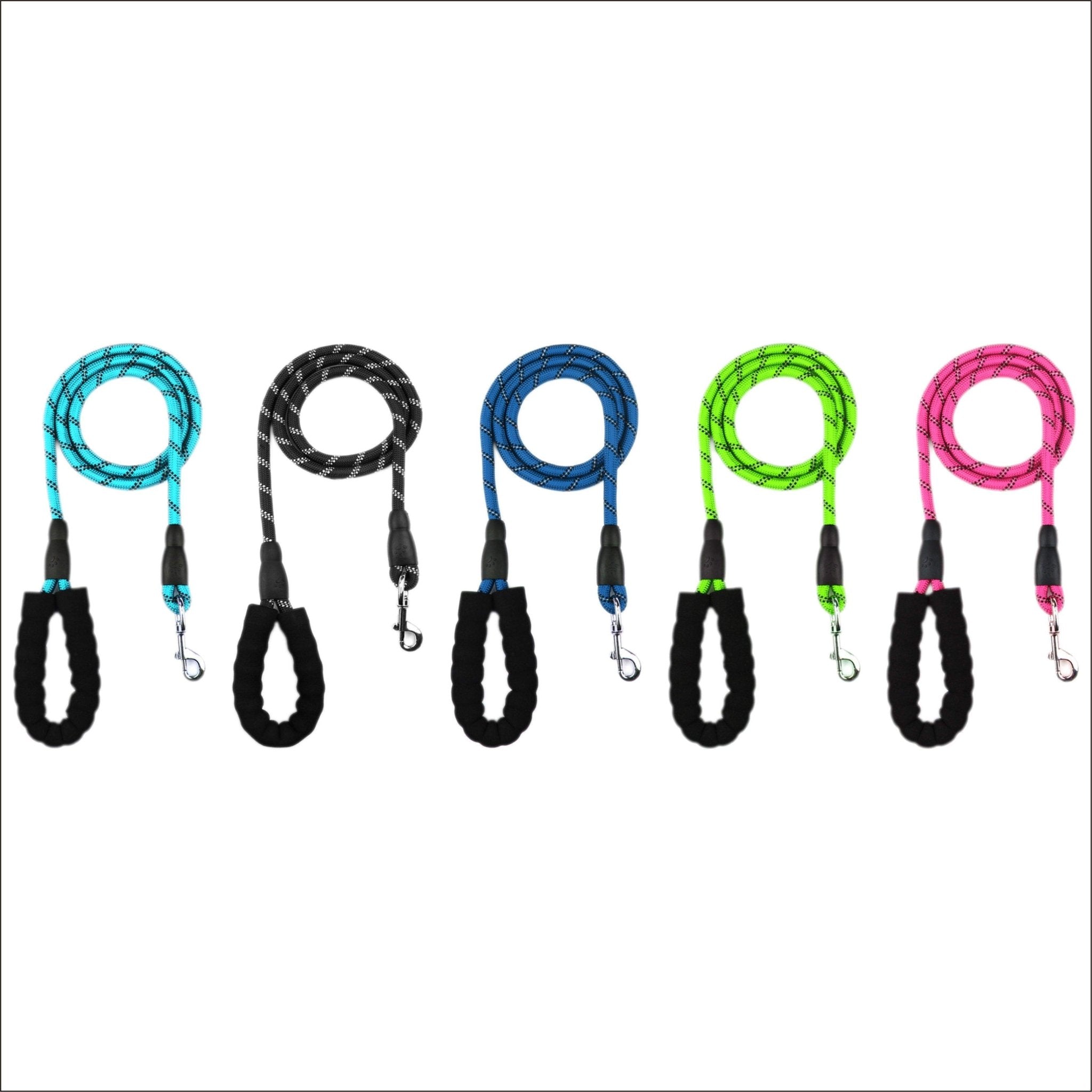 Pet Swift Extra Long Reflective Dog Lead | 3m Padded Handle Recall Training Rope - Aqua -