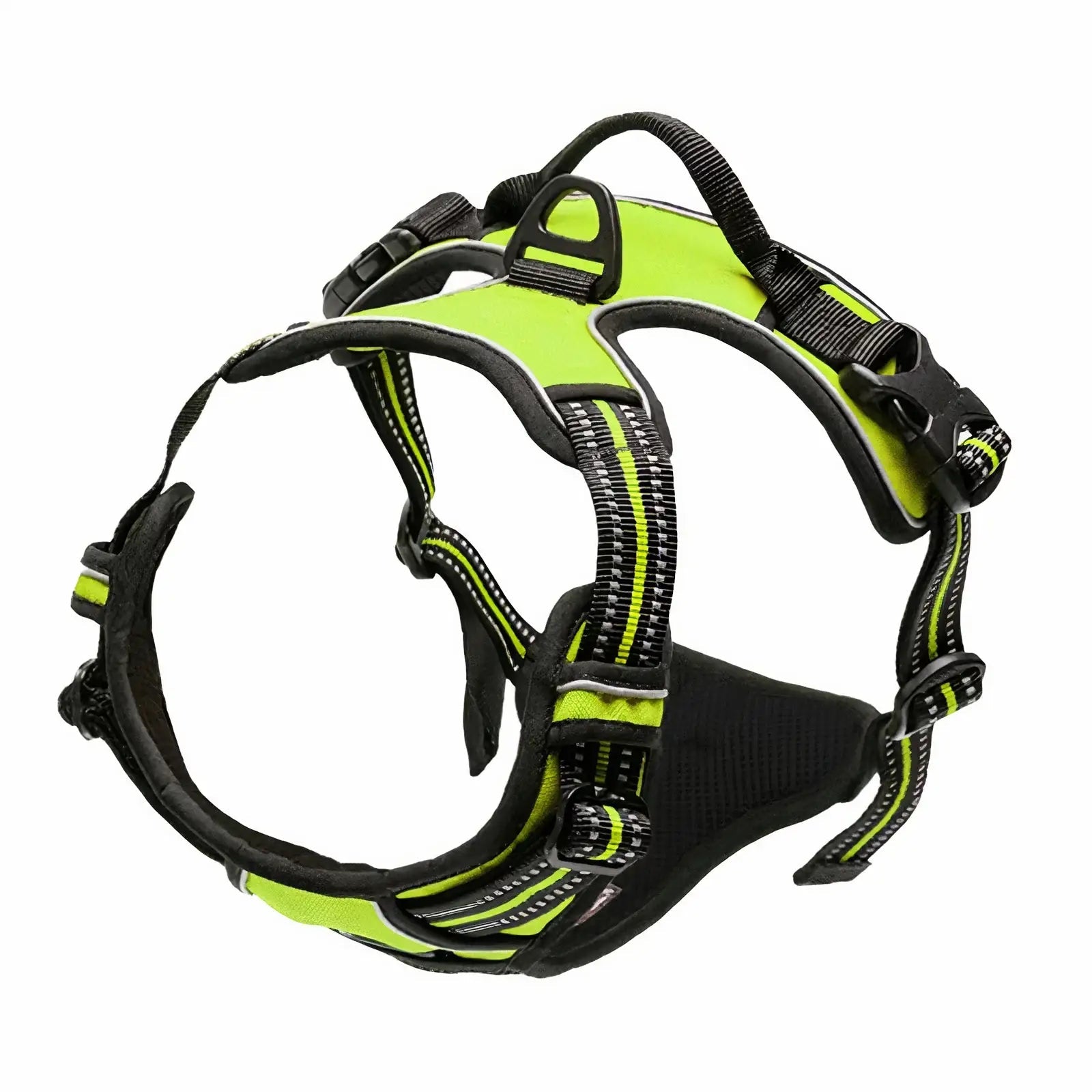 Pet Swift No Pull Dog Harness Green | Adjustable Reflective Front Clip Vest - Small -