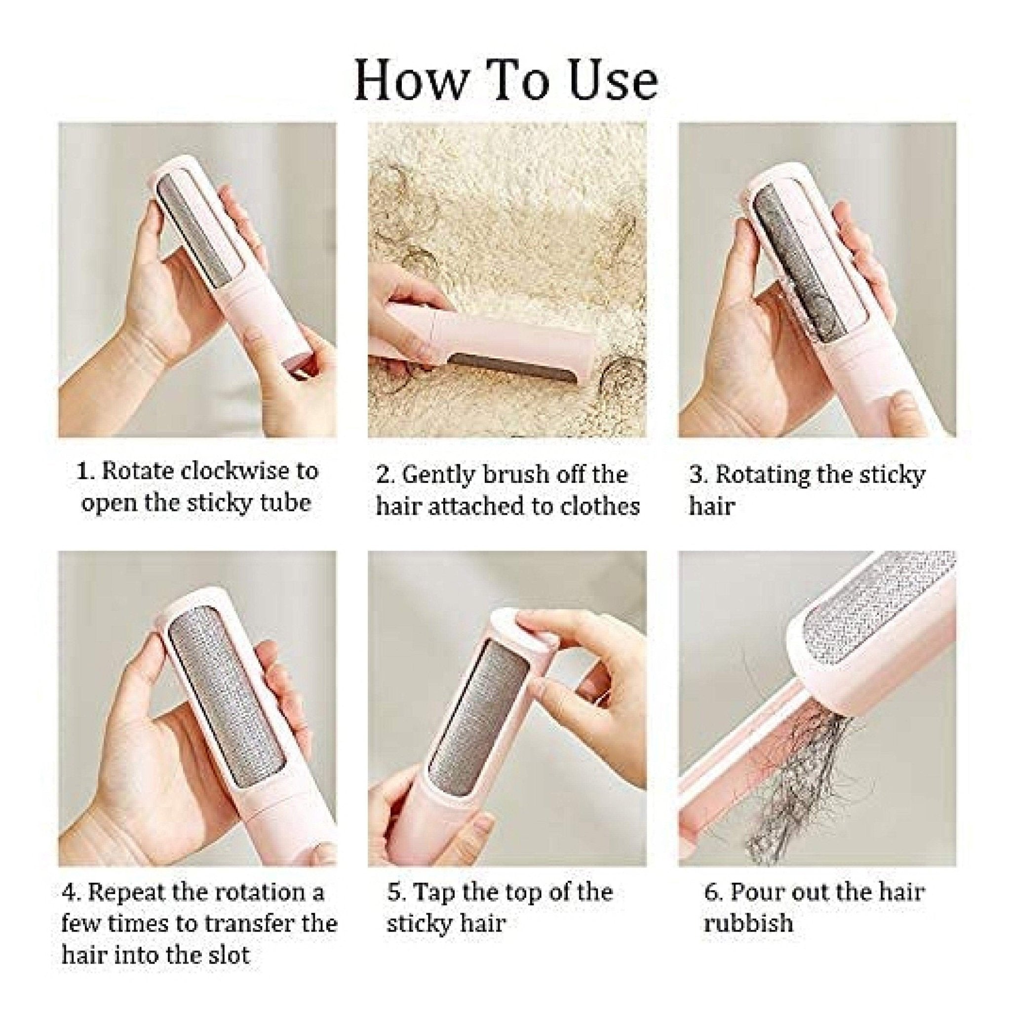 Pet Swift Reusable Pet Hair Remover Roller | Eco-Friendly Furniture & Carpet Lint Cleaner - Blue -