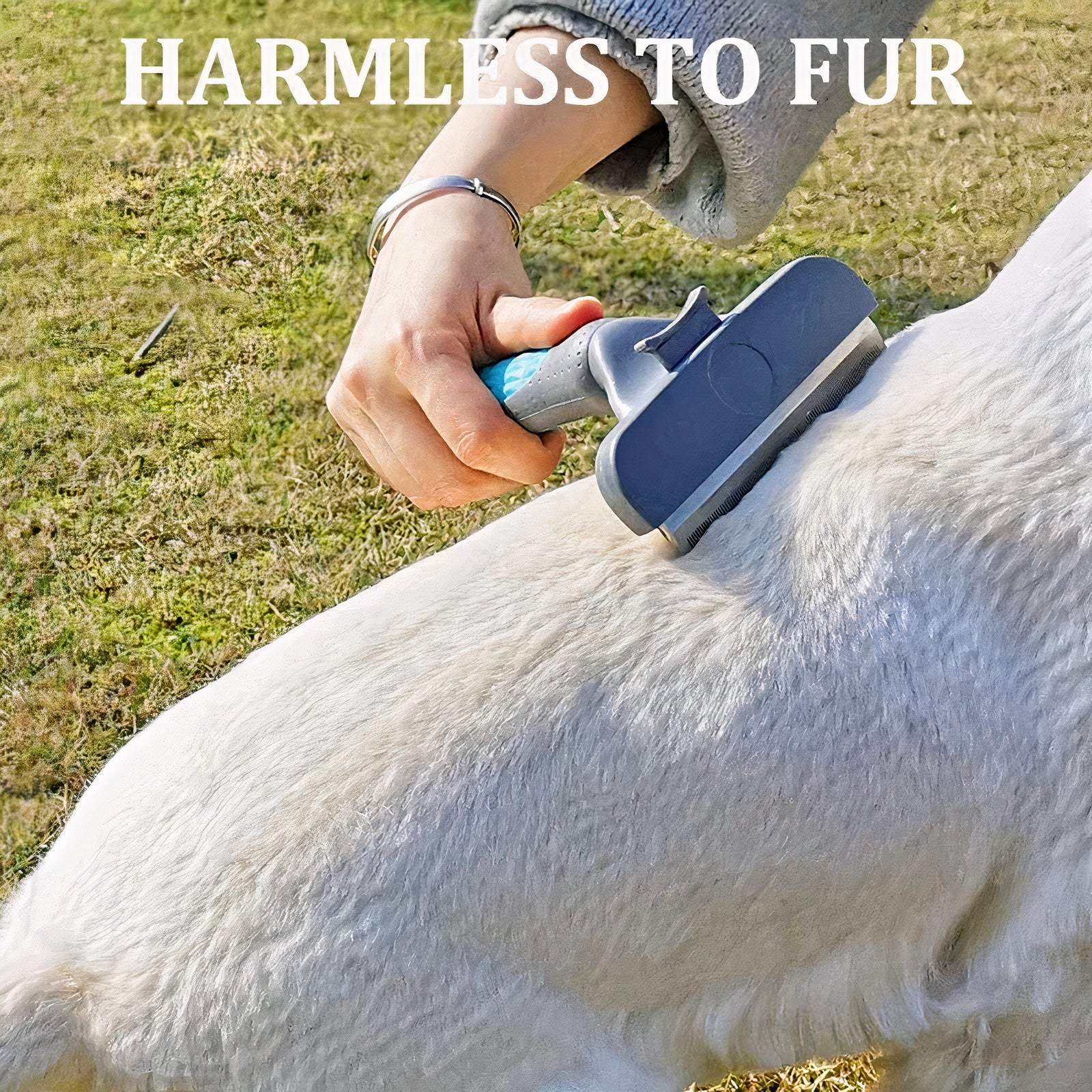 Pet Swift Self-Cleaning Deshedding Brush | Professional Undercoat Grooming Tool for Dogs & Cats - 