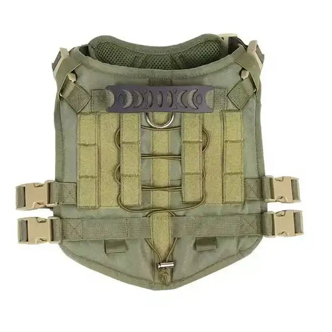 Pet Swift Tactical No-Pull Dog Harness Black | MOLLE System K9 Training Vest - Small -