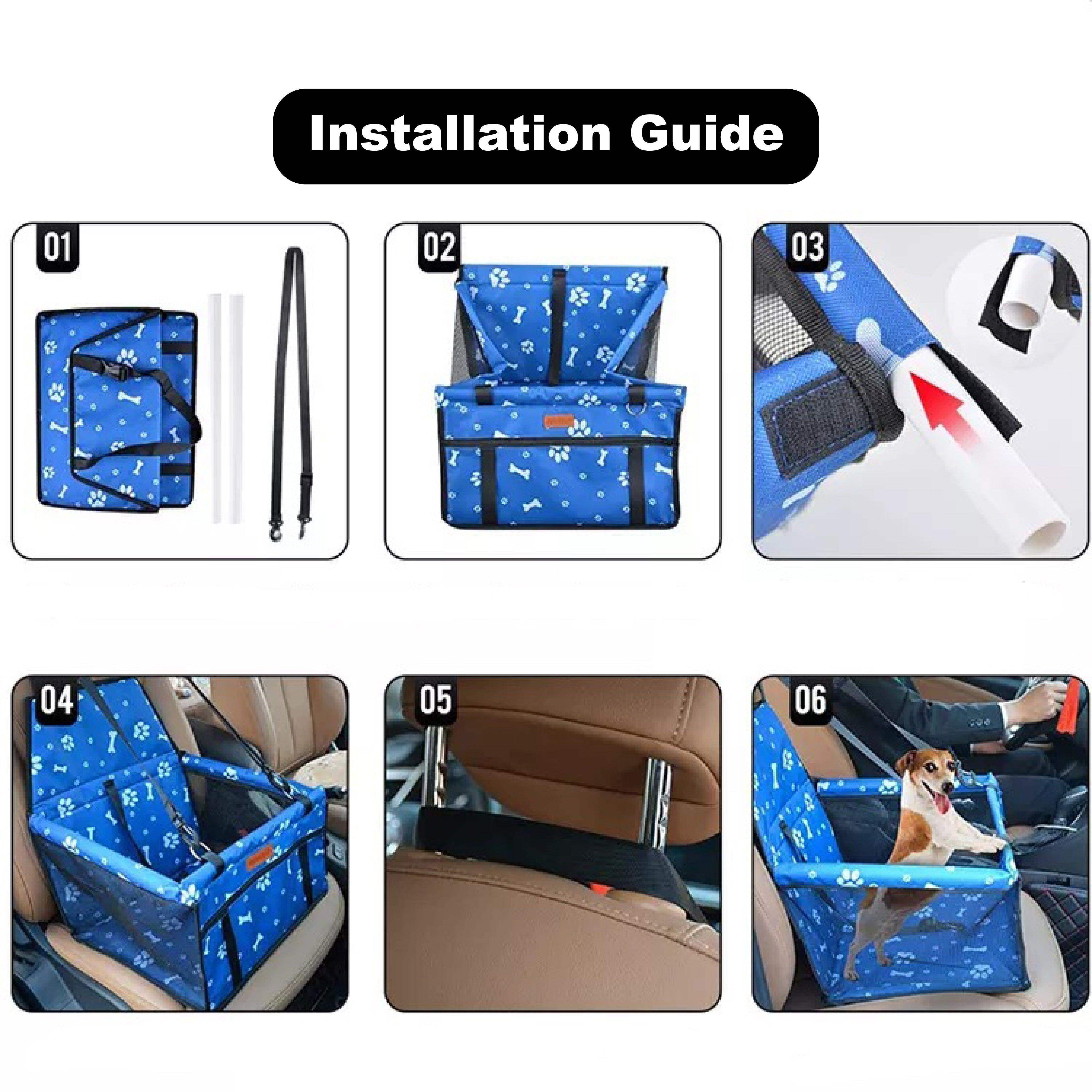 Pet Swift Waterproof Dog Car Booster Seat | Portable Puppy Safety Carrier | Pet Car Seat Covers | Brilliant Home Living